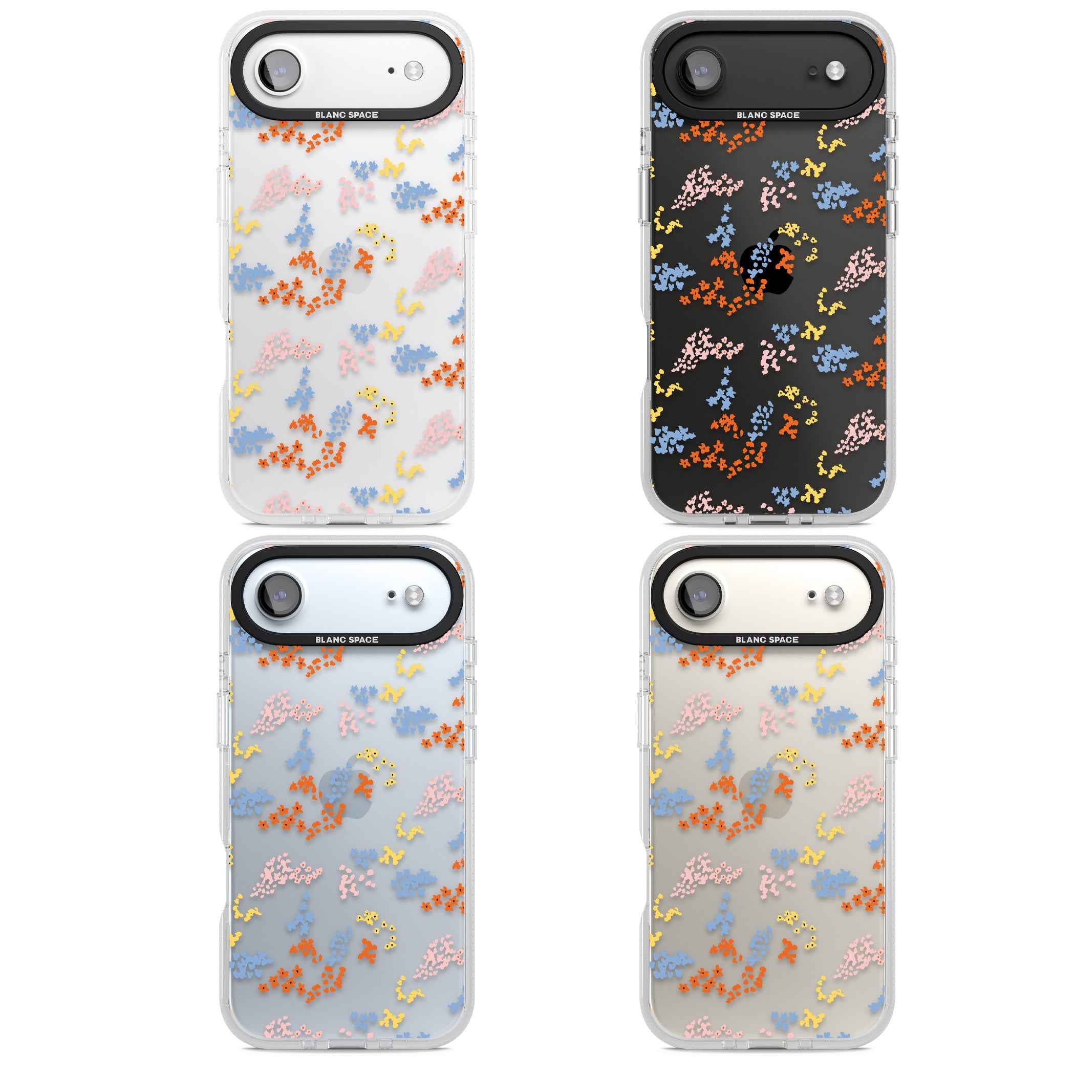 Floral Confetti: Transparent Delight iPhone 17 Air Impact Air Clear Phone Case APT Impact Protection