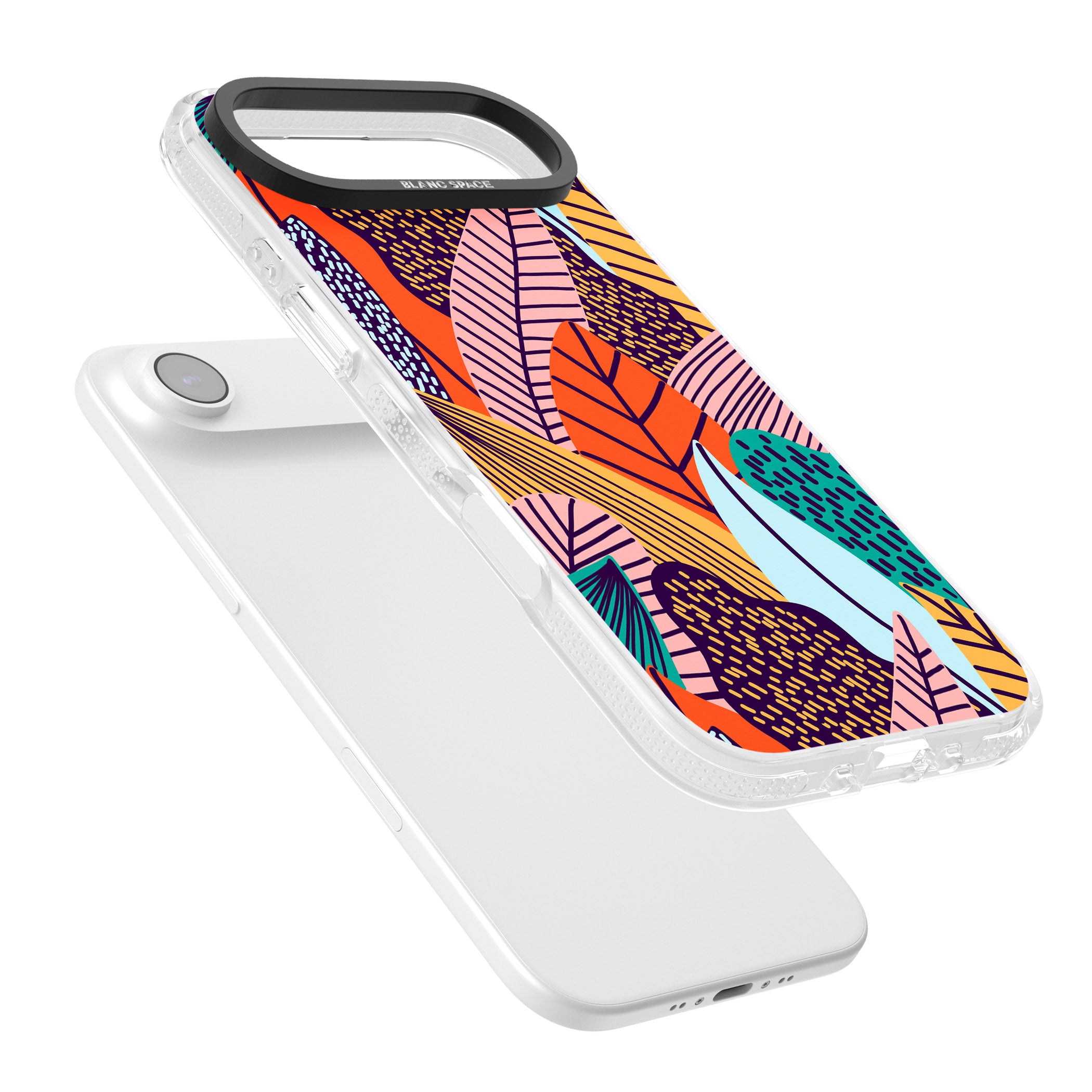 Abstract Leaves iPhone 17 Air Impact Air Clear Phone Case Colours