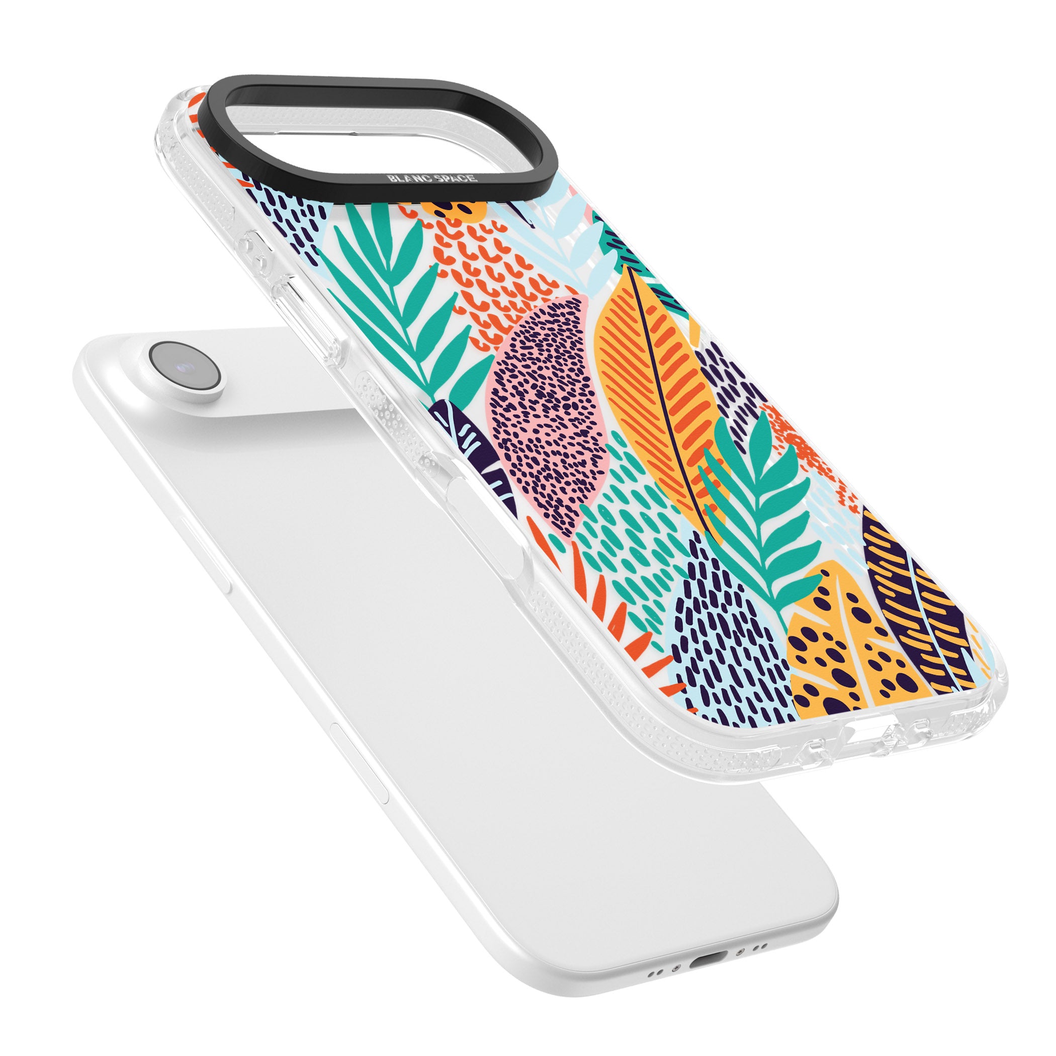 Colourful Leaves Mixture iPhone 17 Air Impact Air Clear Phone Case Colours