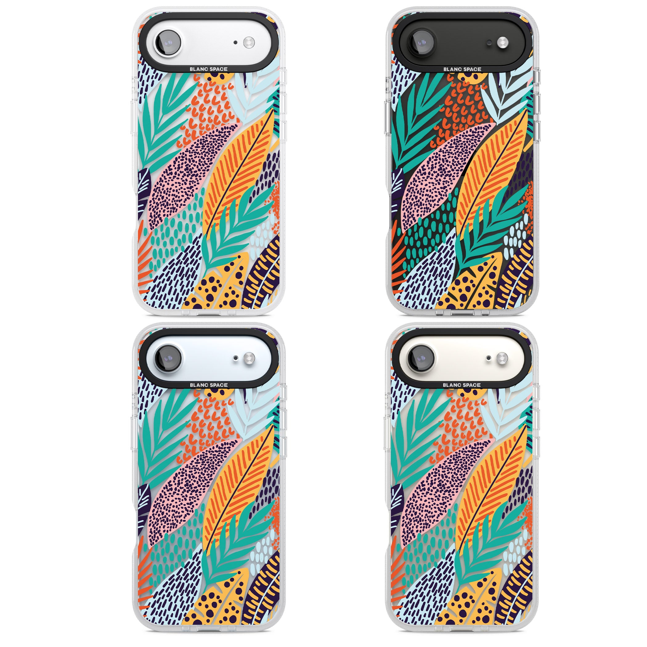 Colourful Leaves Mixture iPhone 17 Air Impact Air Clear Phone Case APT Impact Protection