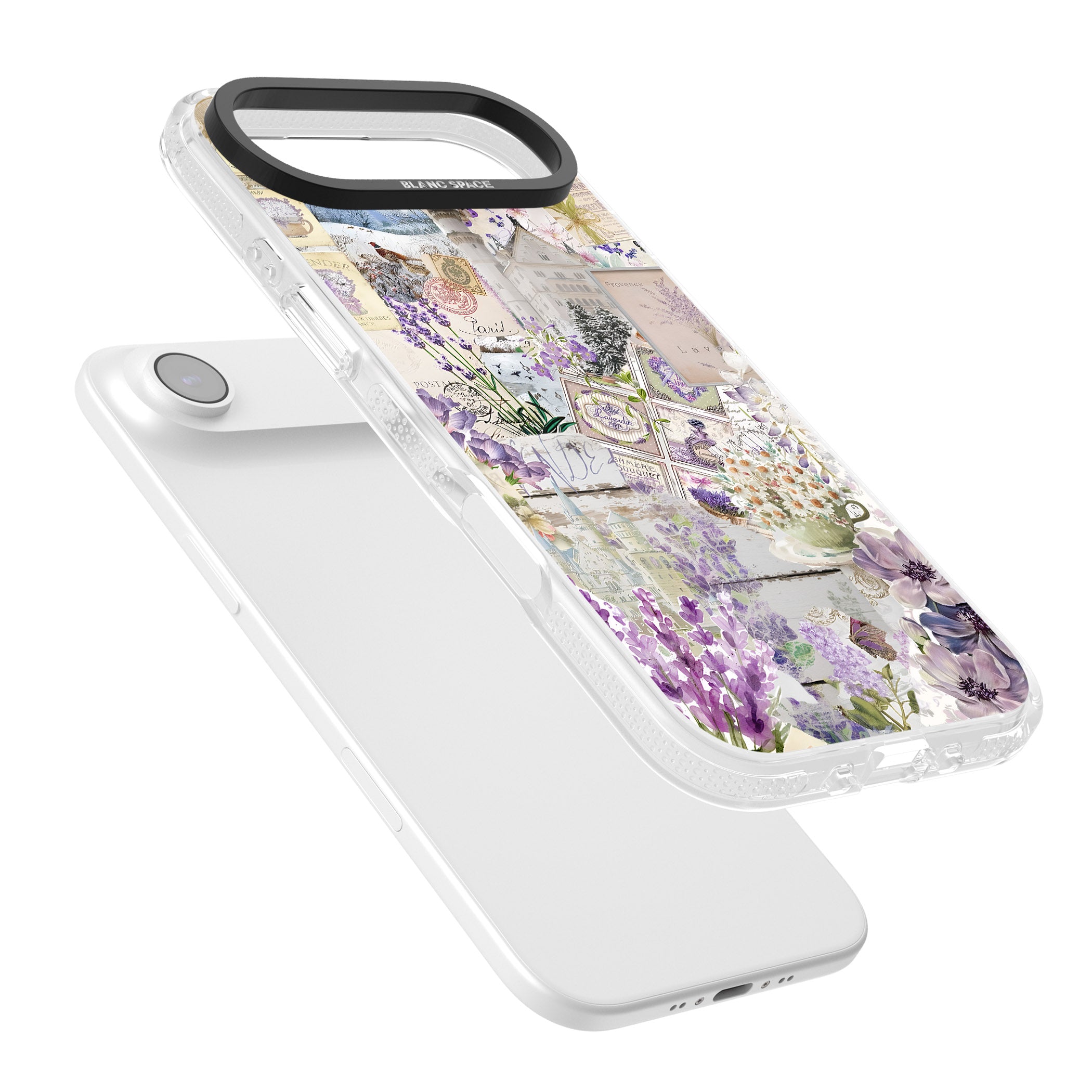 Soft Lavender Collage iPhone 17 Air Impact Air Clear Phone Case Colours