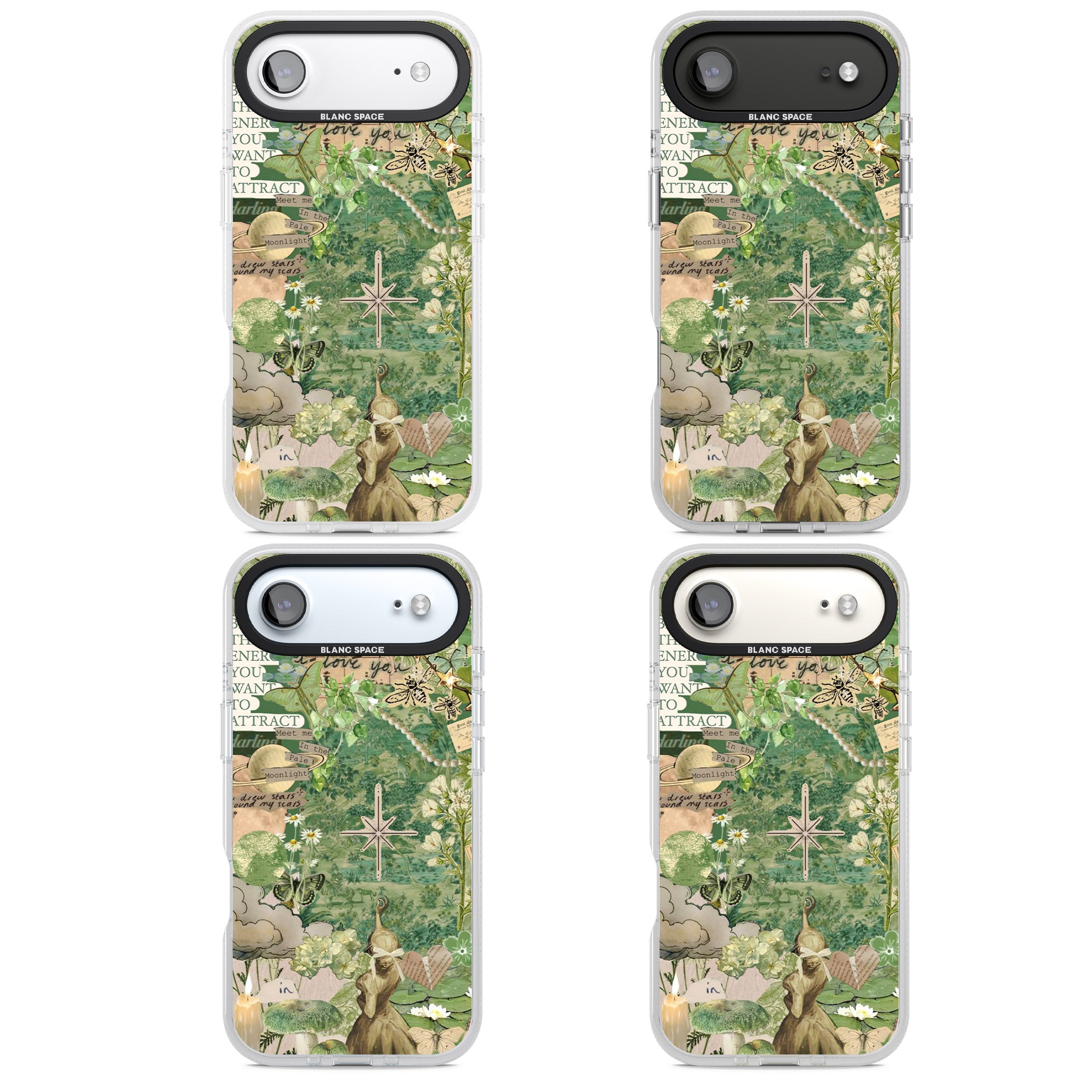 Green Vintage Collage iPhone 17 Air Impact Air Clear Phone Case APT Impact Protection