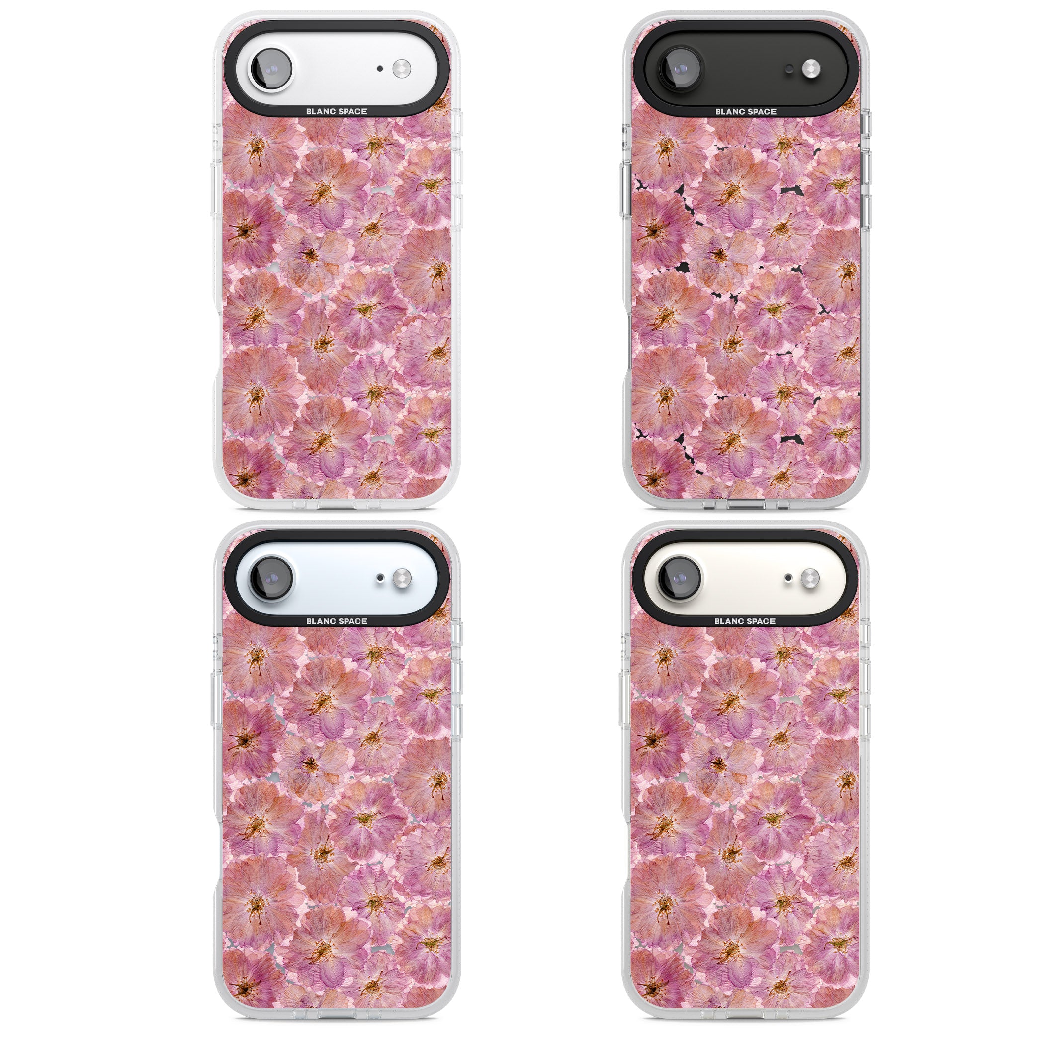 Large Pink Florals iPhone 17 Air Impact Air Clear Phone Case APT Impact Protection