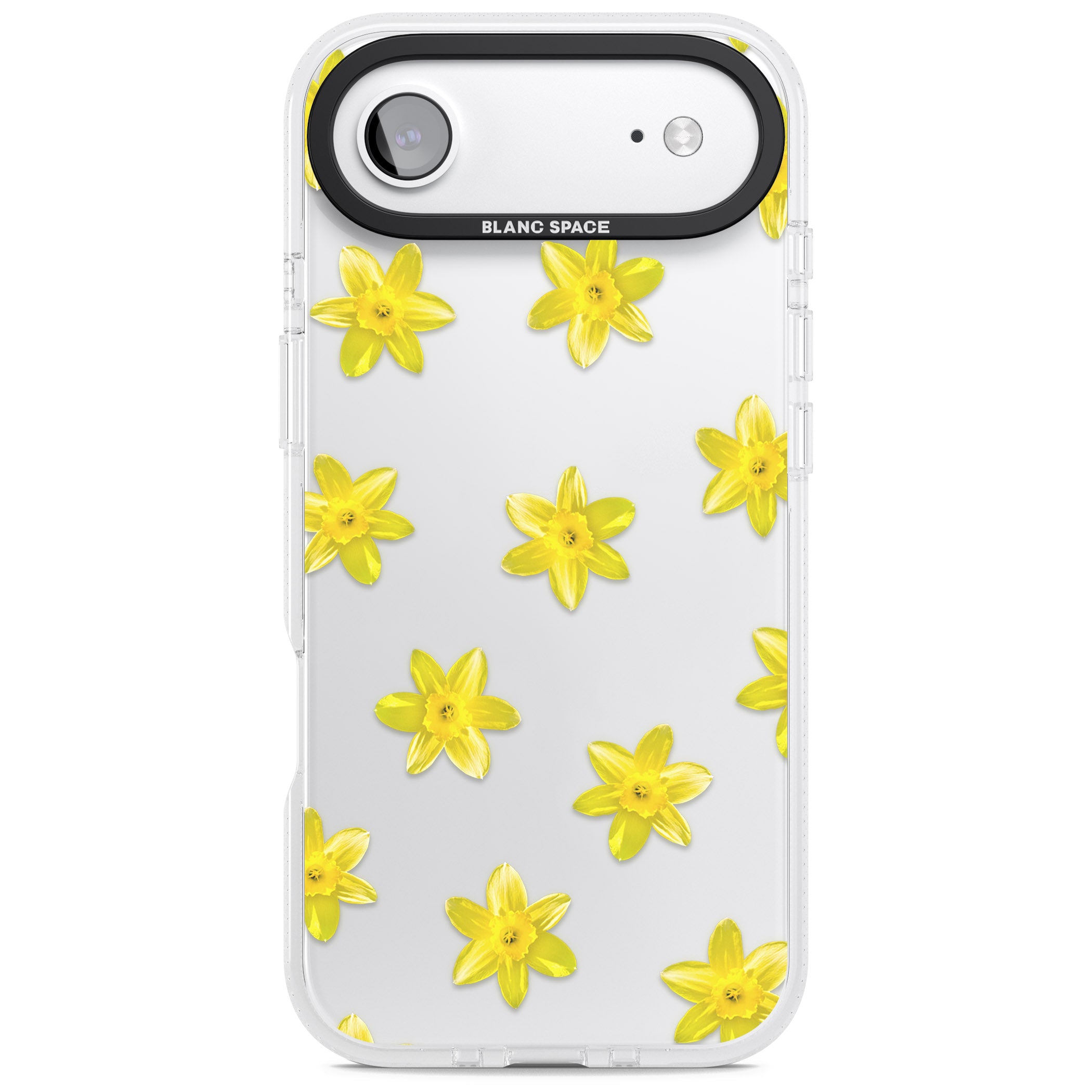 Daffodils Transparent Pattern iPhone 17 Air Impact Air Clear Phone Case