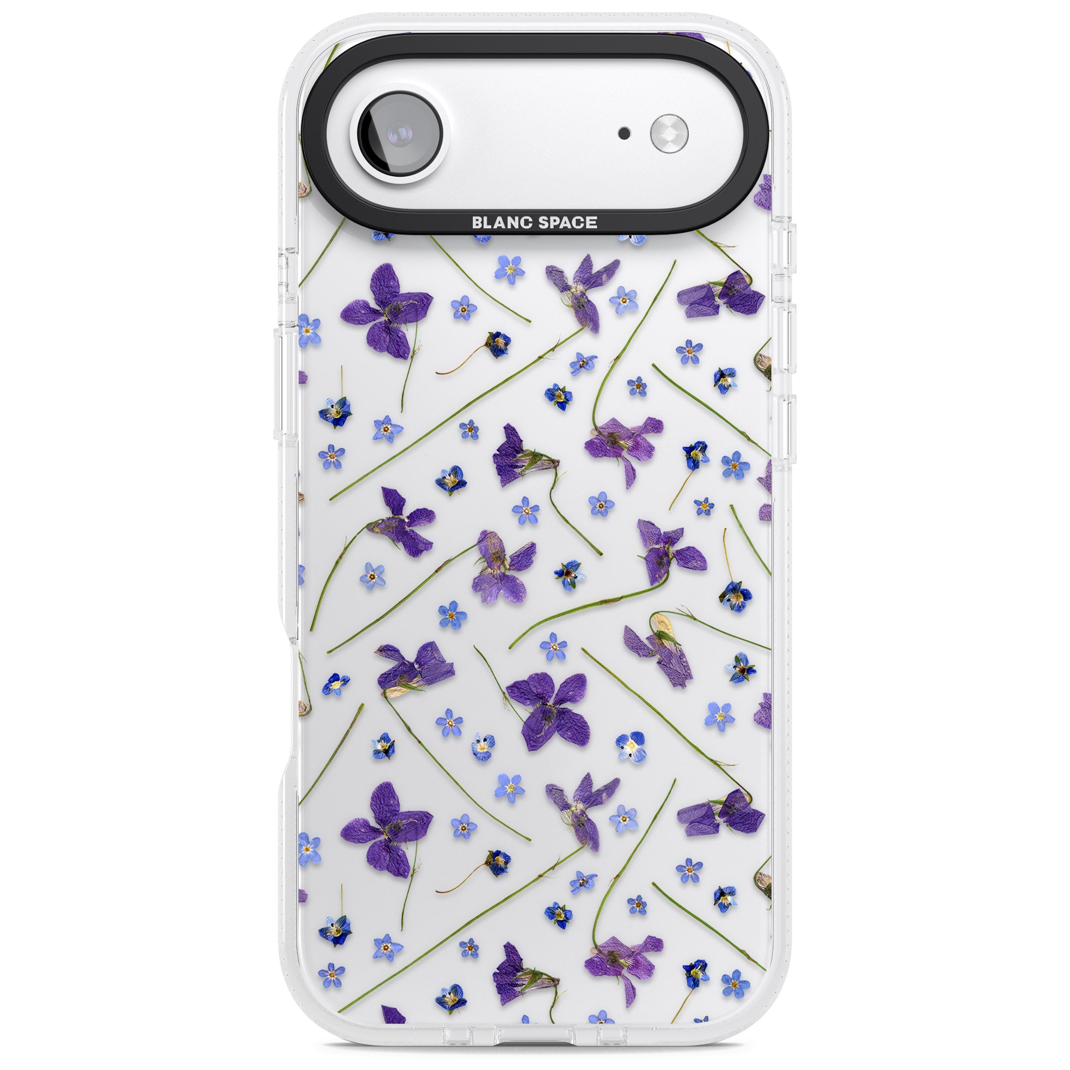 Pressed Violet Flower iPhone 17 Air Impact Air Clear Phone Case
