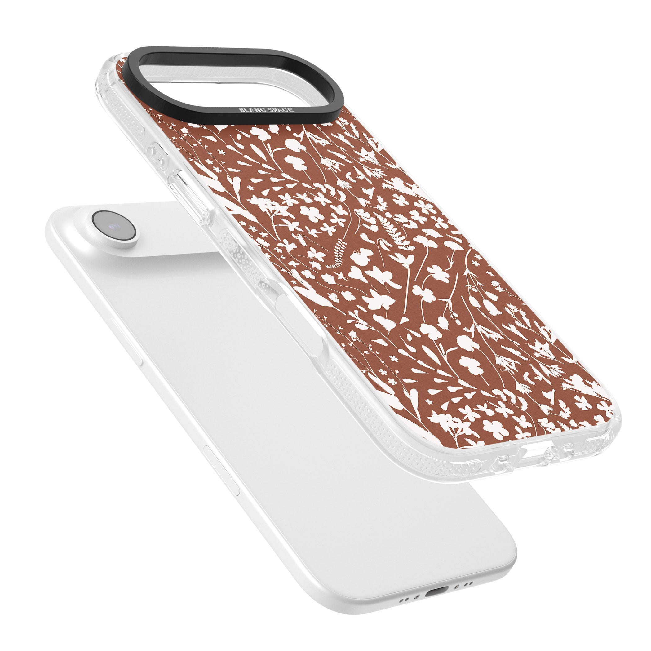Wildflower Cluster On Terracotta iPhone 17 Air Impact Air Clear Phone Case Colours
