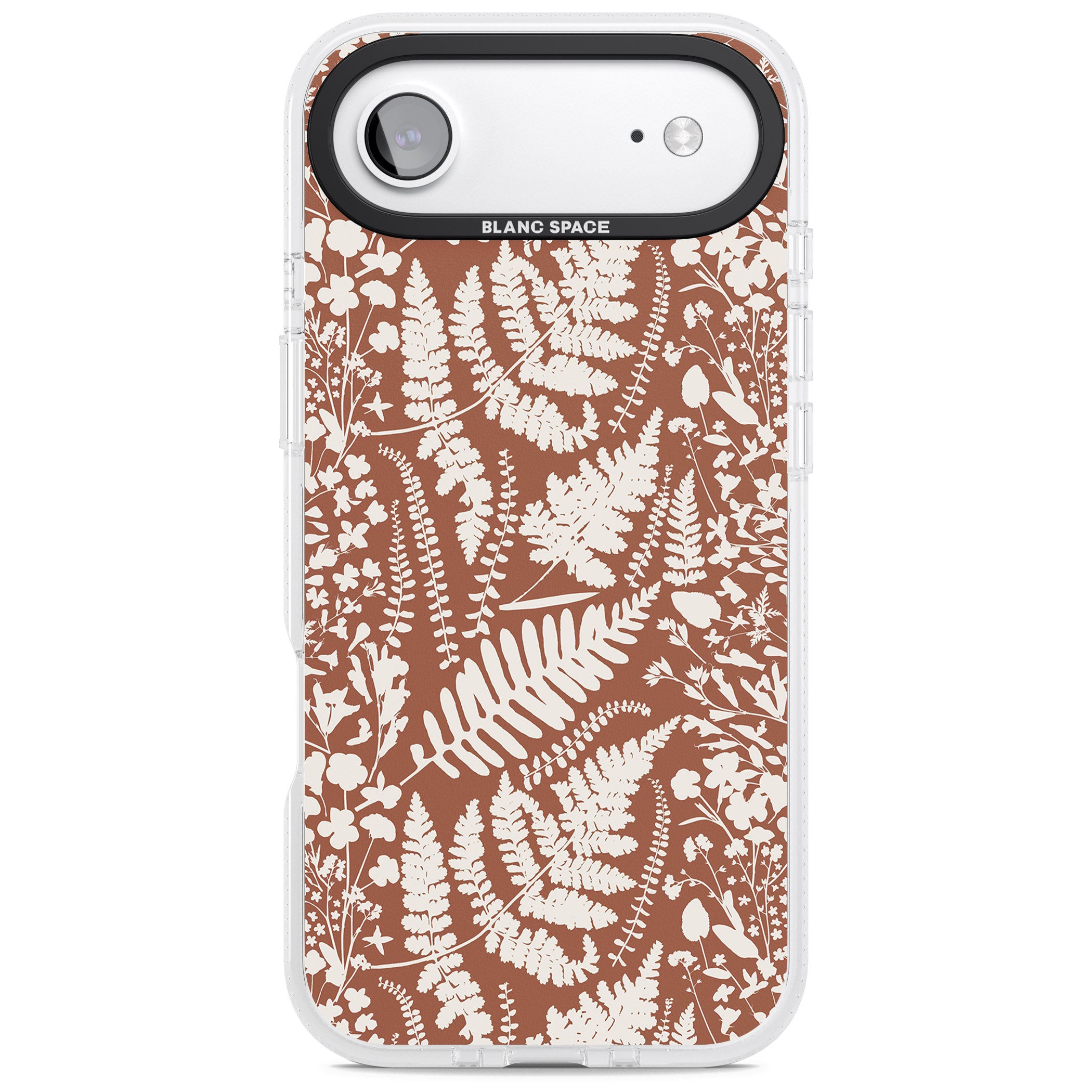 Wildflowers And Ferns On Terracotta iPhone 17 Air Impact Air Clear Phone Case