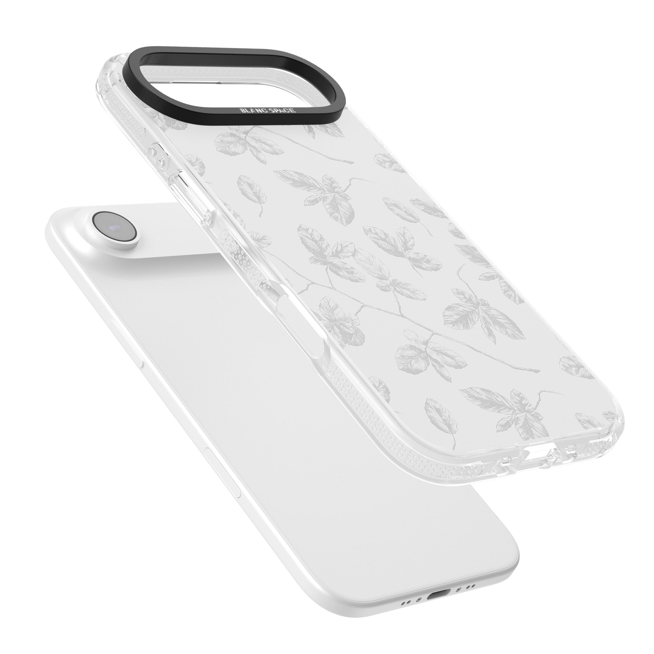 Grey Vine Botanical iPhone 17 Air Impact Air Clear Phone Case Colours
