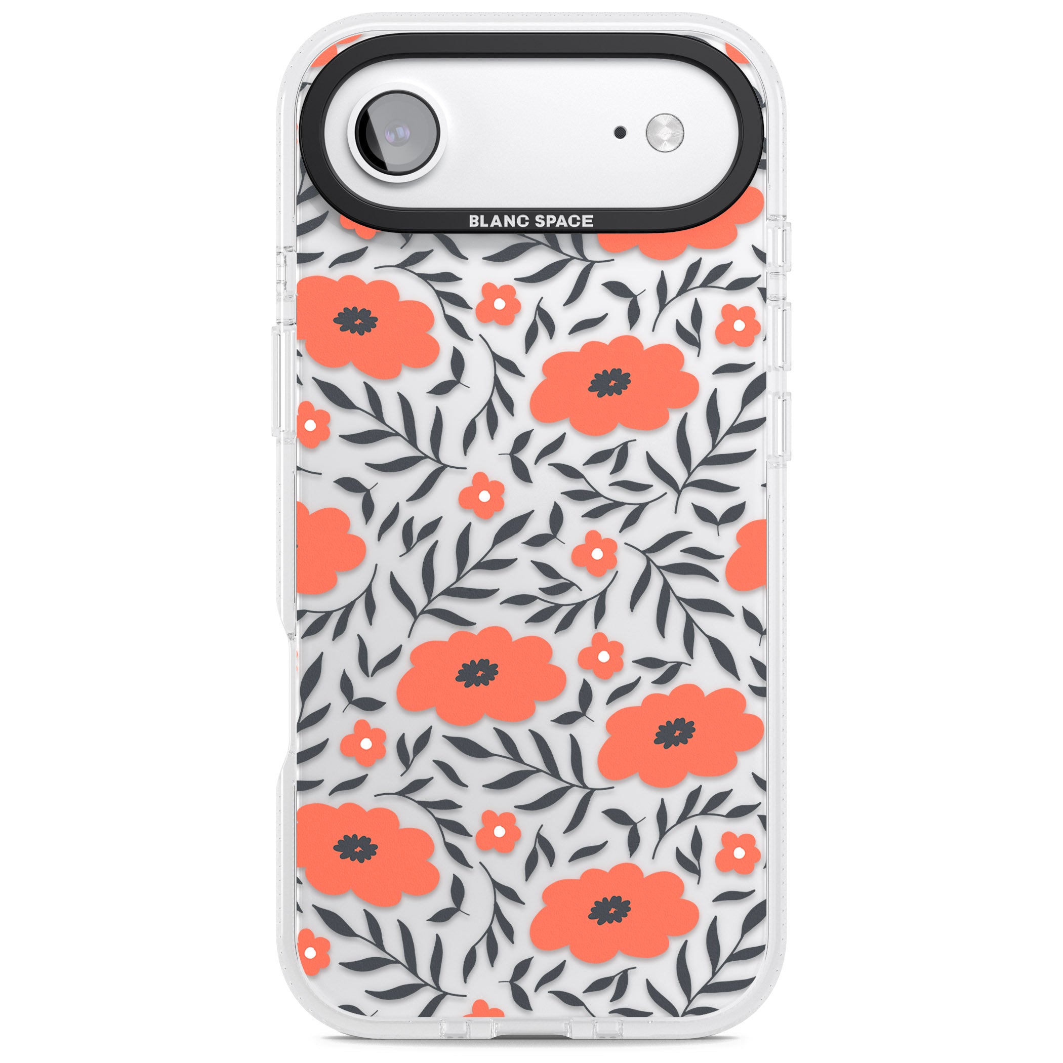Red Poppy Floral iPhone 17 Air Impact Air Clear Phone Case