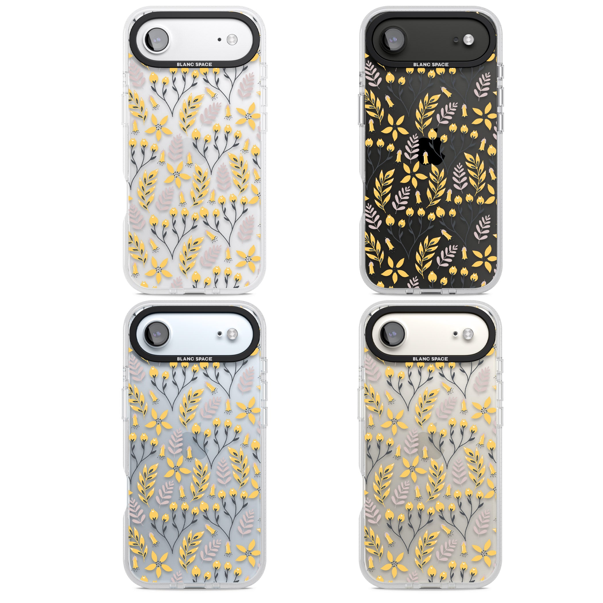 Yellow Floral Vibrance iPhone 17 Air Impact Air Clear Phone Case APT Impact Protection