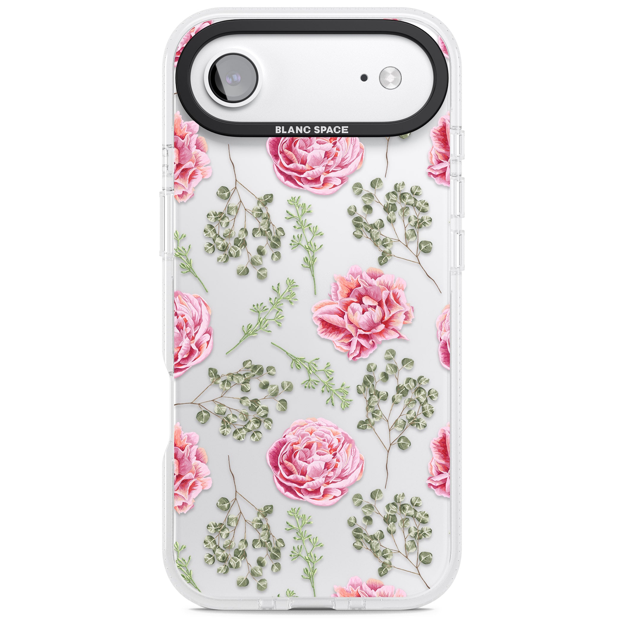 Roses & Eucalyptus Floral iPhone 17 Air Impact Air Clear Phone Case
