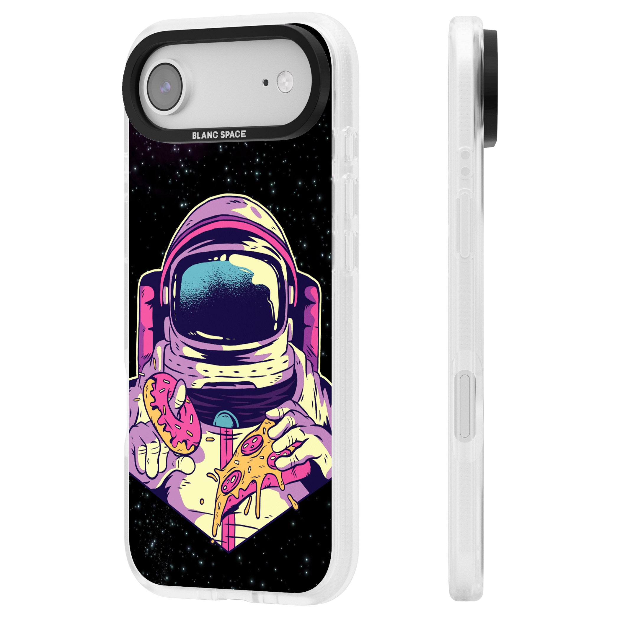 Astro Cheat Meal iPhone 17 Air Impact Air Clear Phone Case Side Profile