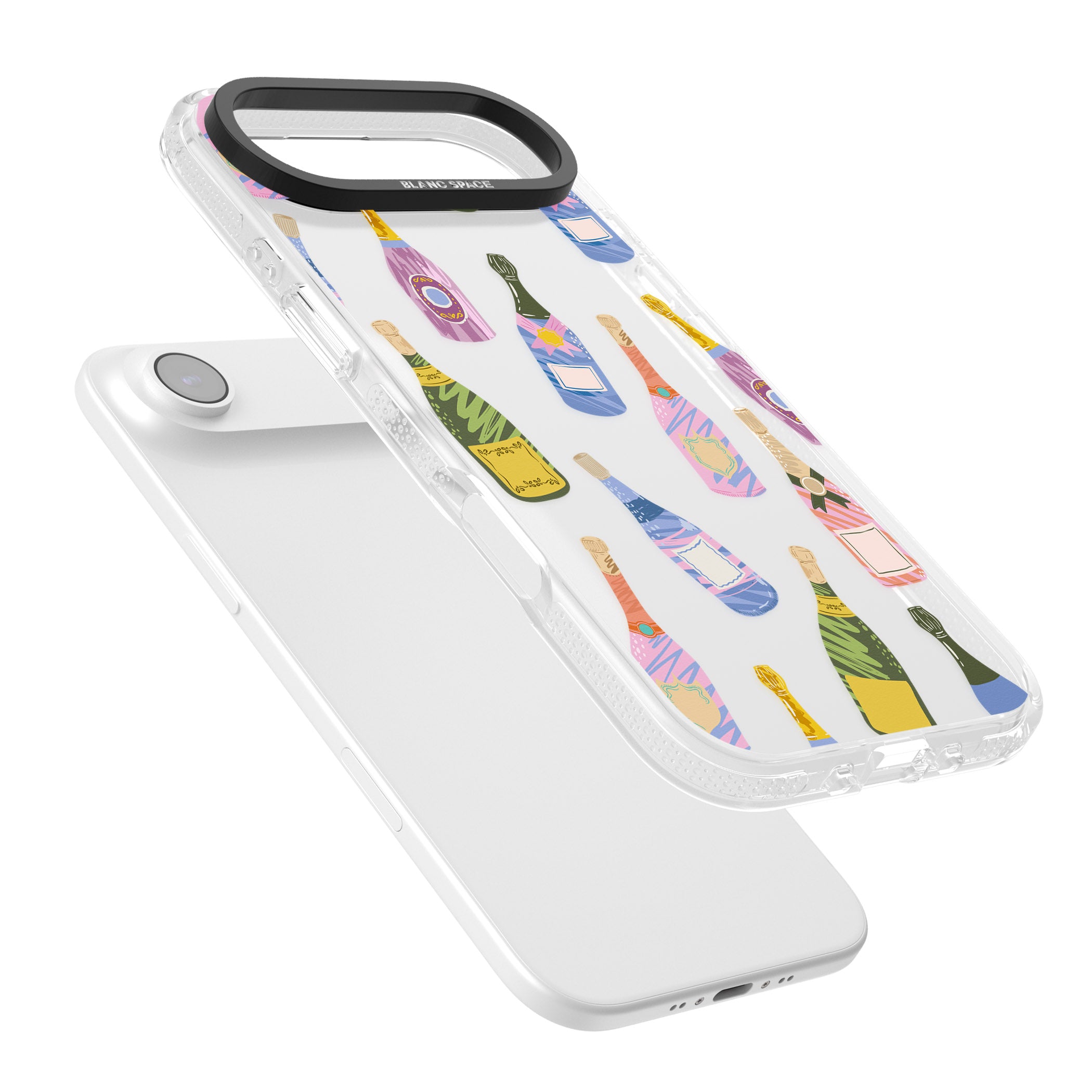 Champagne Pattern iPhone 17 Air Impact Air Clear Phone Case Colours