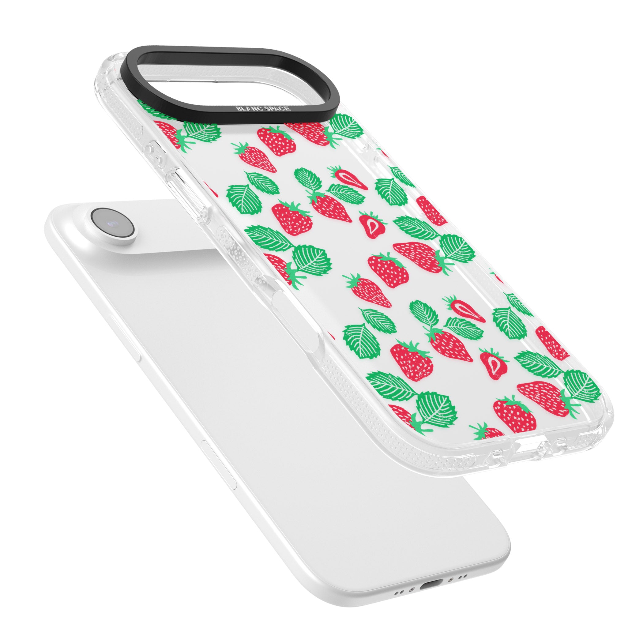 Strawberry Delight iPhone 17 Air Impact Air Clear Phone Case Colours
