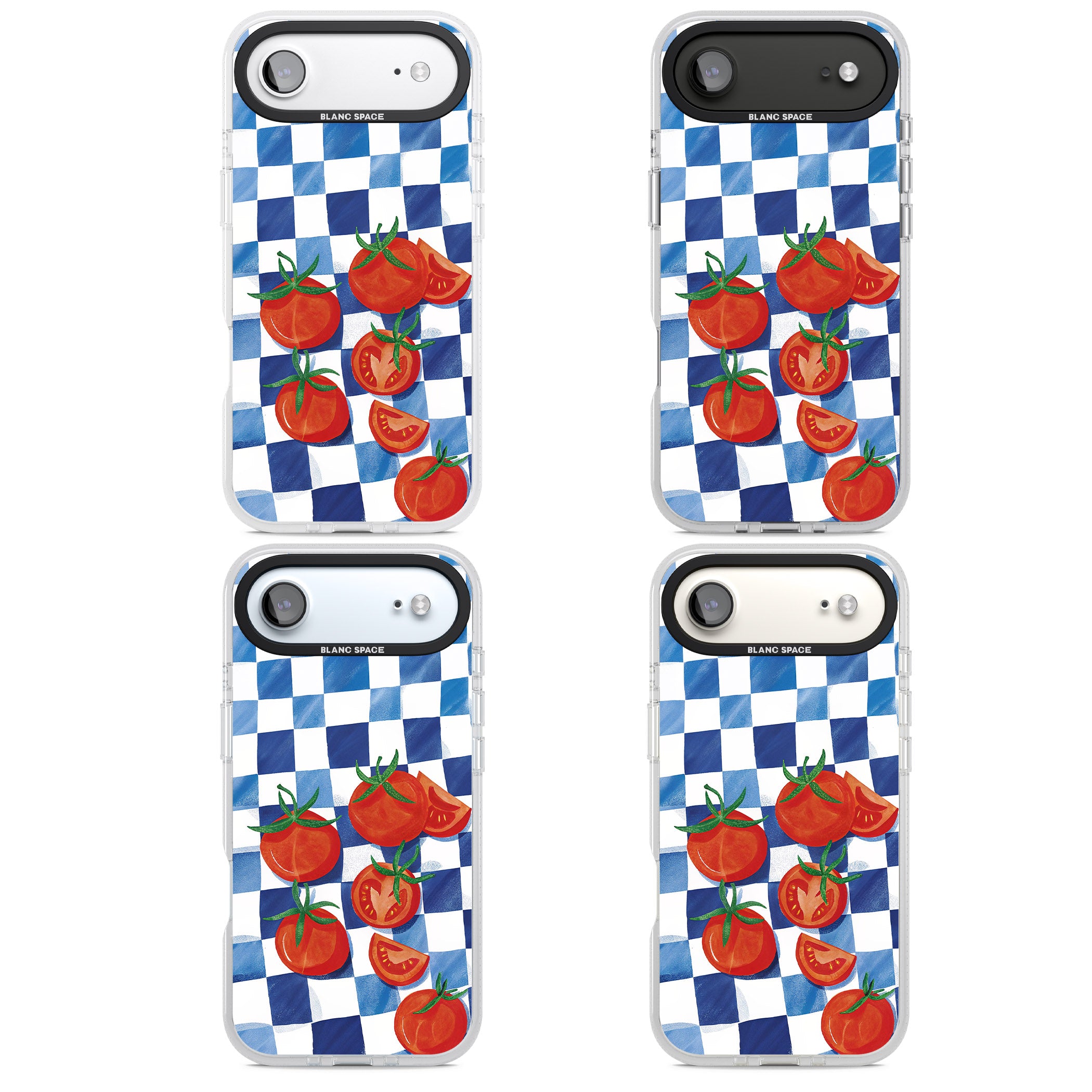 Blue Picnic Blanket & Tomatoes iPhone 17 Air Impact Air Clear Phone Case APT Impact Protection