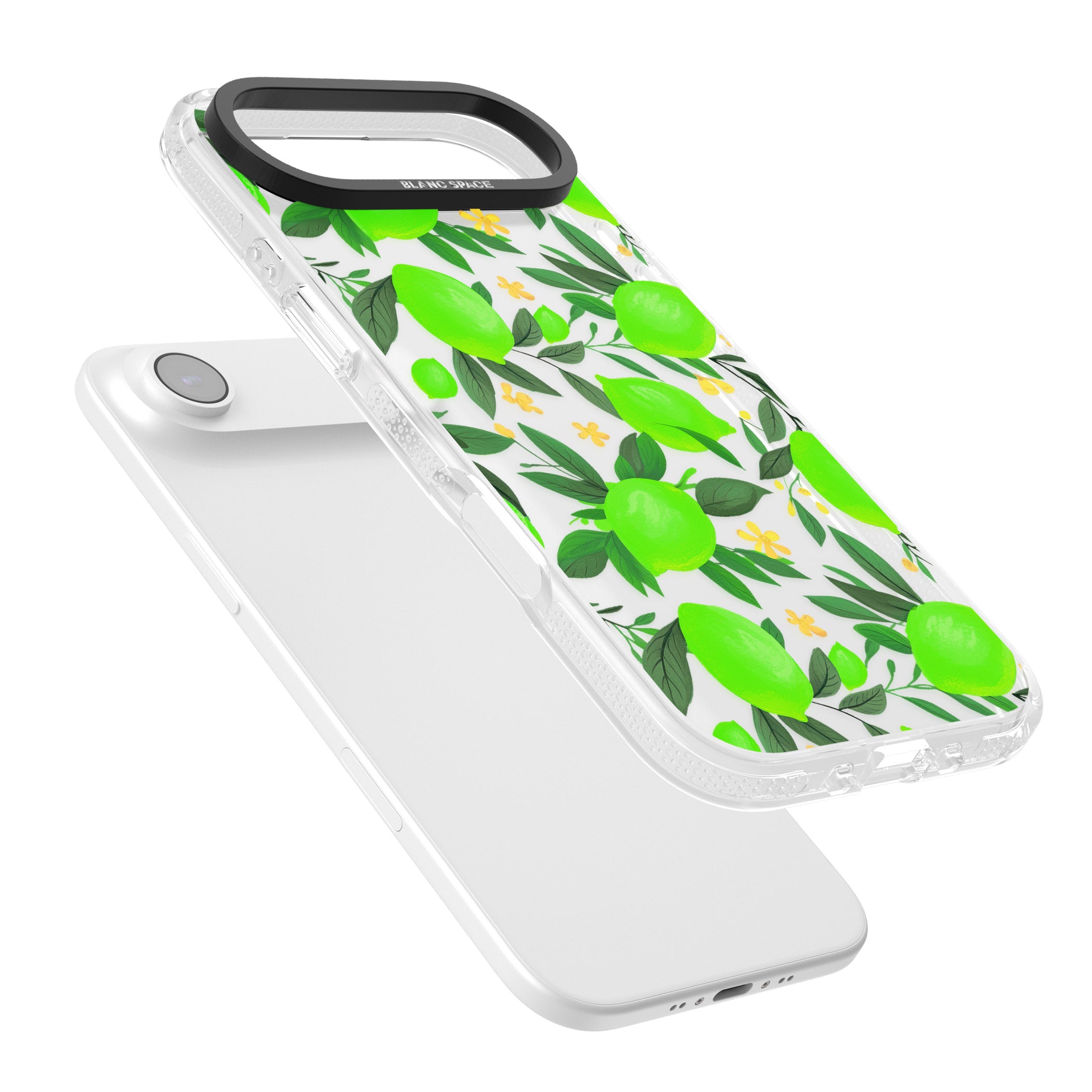 Lime Pattern iPhone 17 Air Impact Air Clear Phone Case Colours