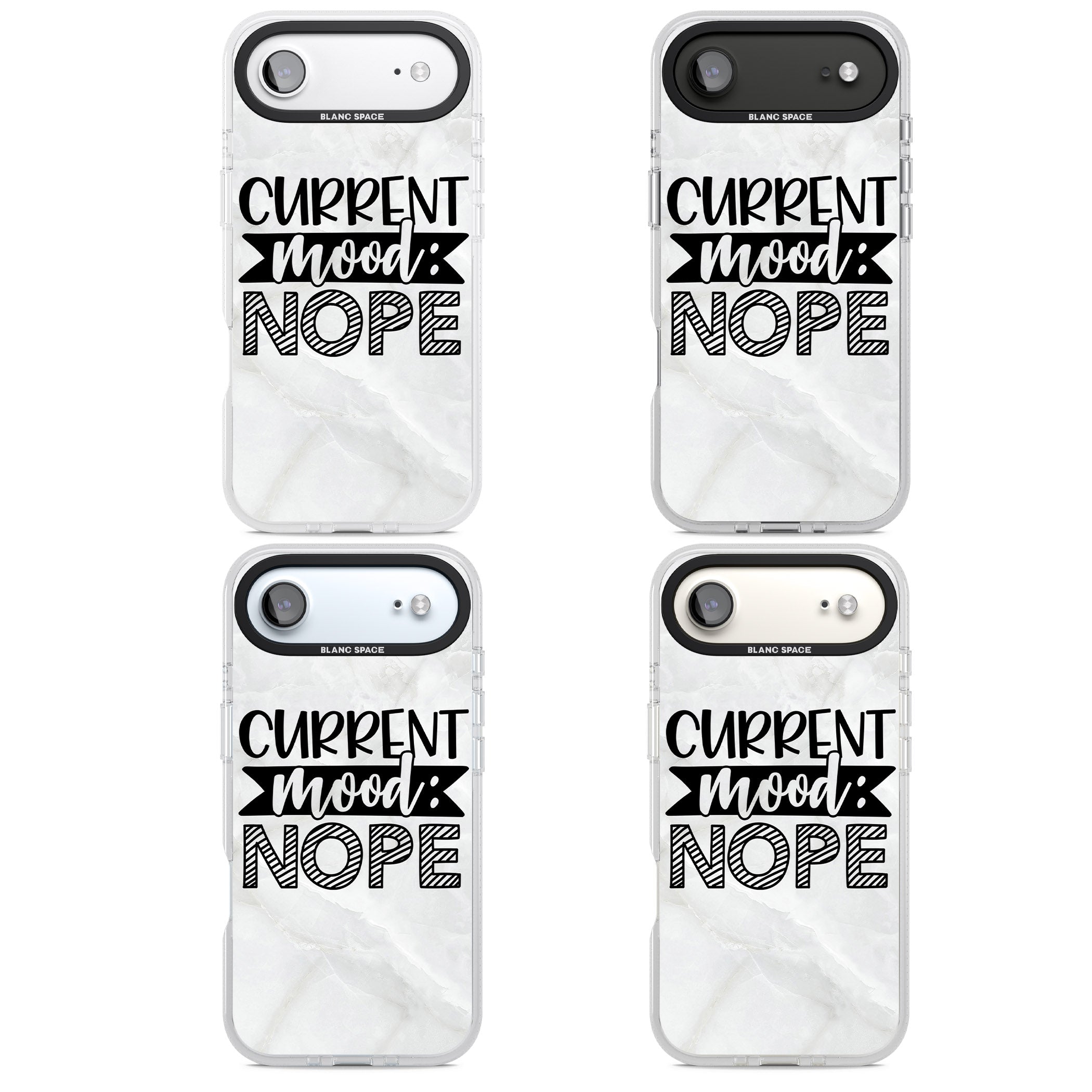 Current Mood Nope iPhone 17 Air Impact Air Clear Phone Case APT Impact Protection