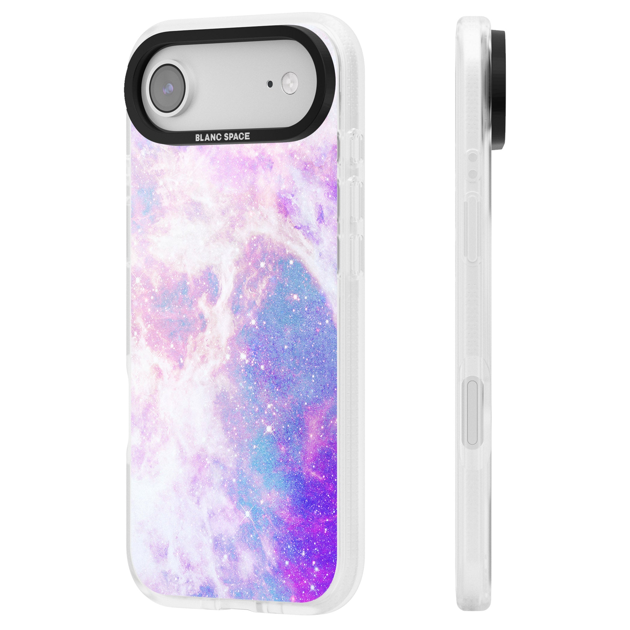 Pastel Galaxy iPhone 17 Air Impact Air Clear Phone Case Side Profile