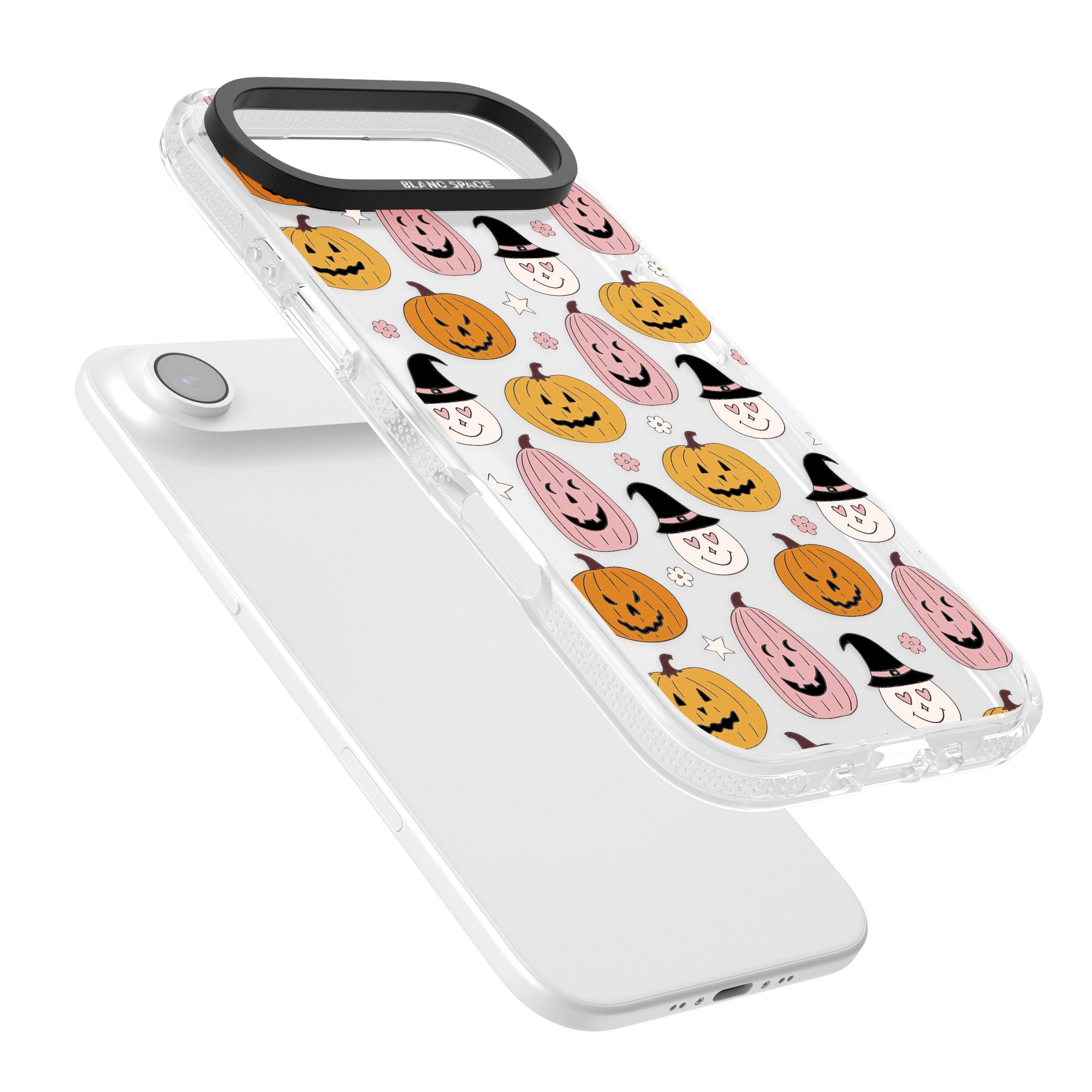 Witches And Pumpkins Pattern iPhone 17 Air Impact Air Clear Phone Case Colours