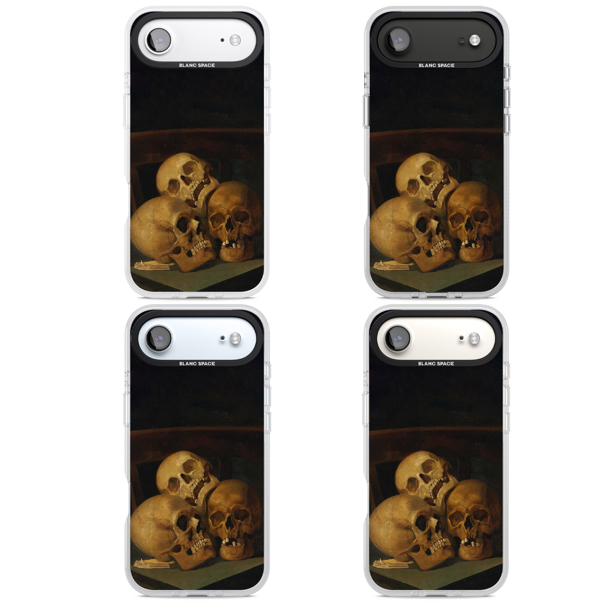Still Life Of Three Skulls iPhone 17 Air Impact Air Clear Phone Case APT Impact Protection