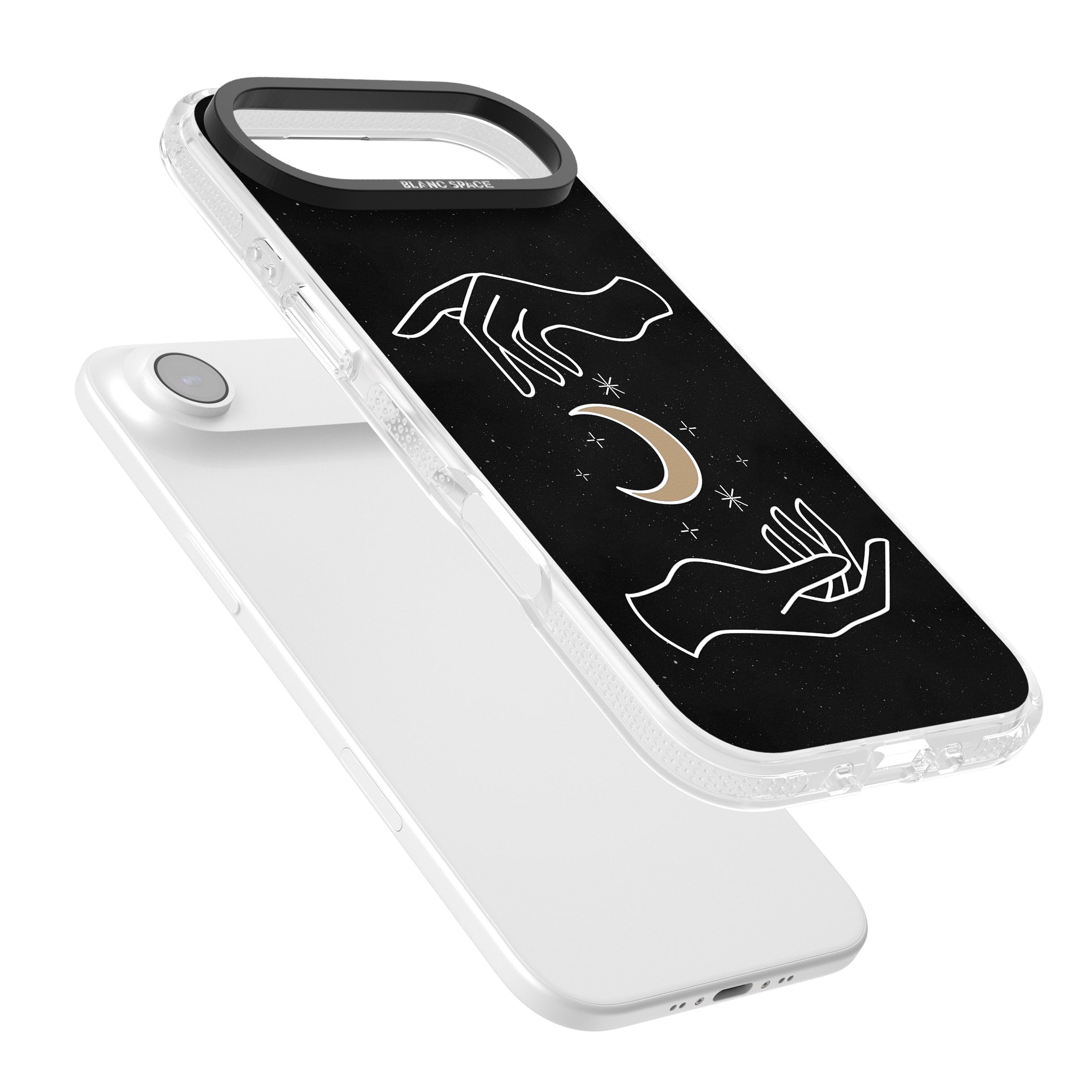 Cosmic Hands iPhone 17 Air Impact Air Clear Phone Case Colours