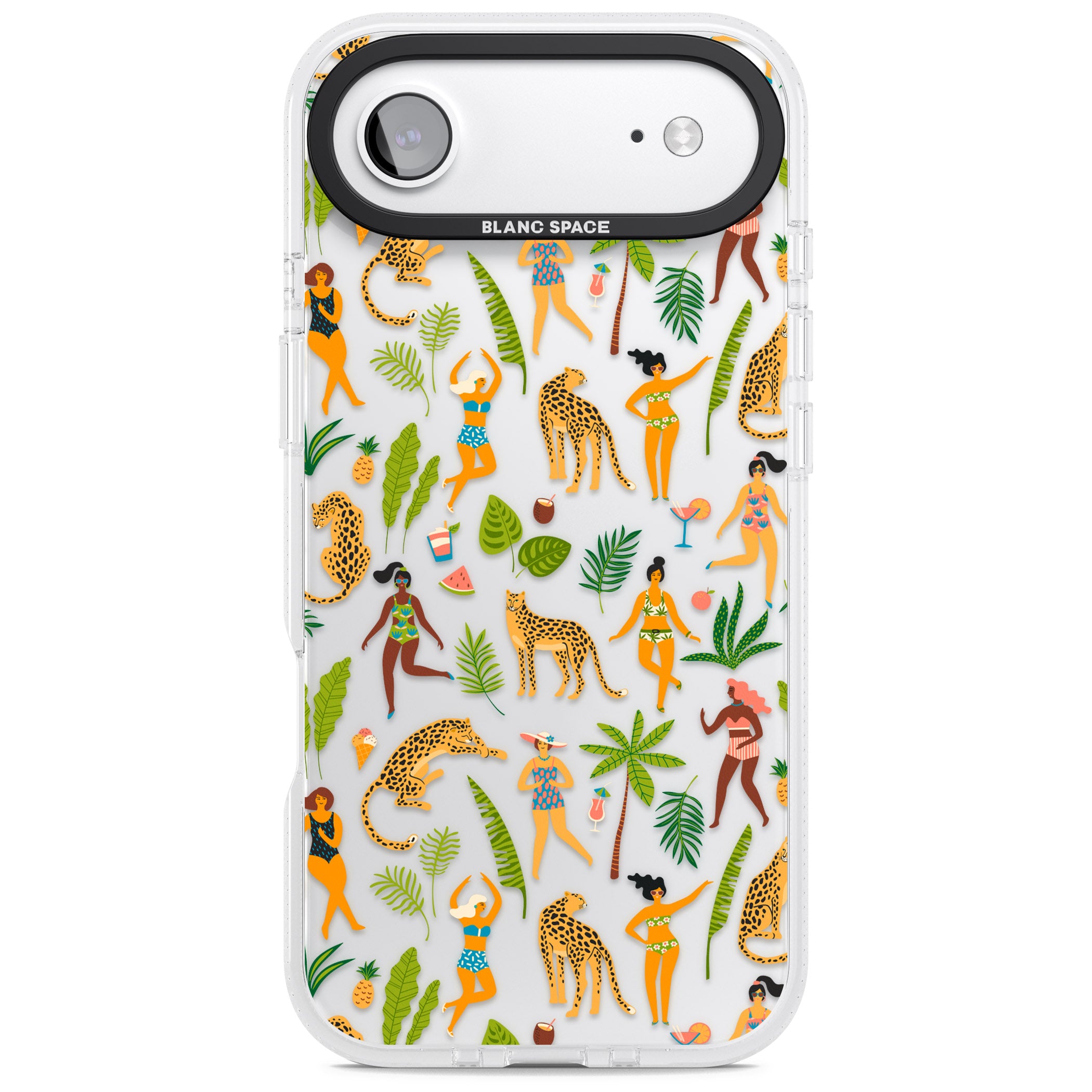 Tropical Party Vibes iPhone 17 Air Impact Air Clear Phone Case