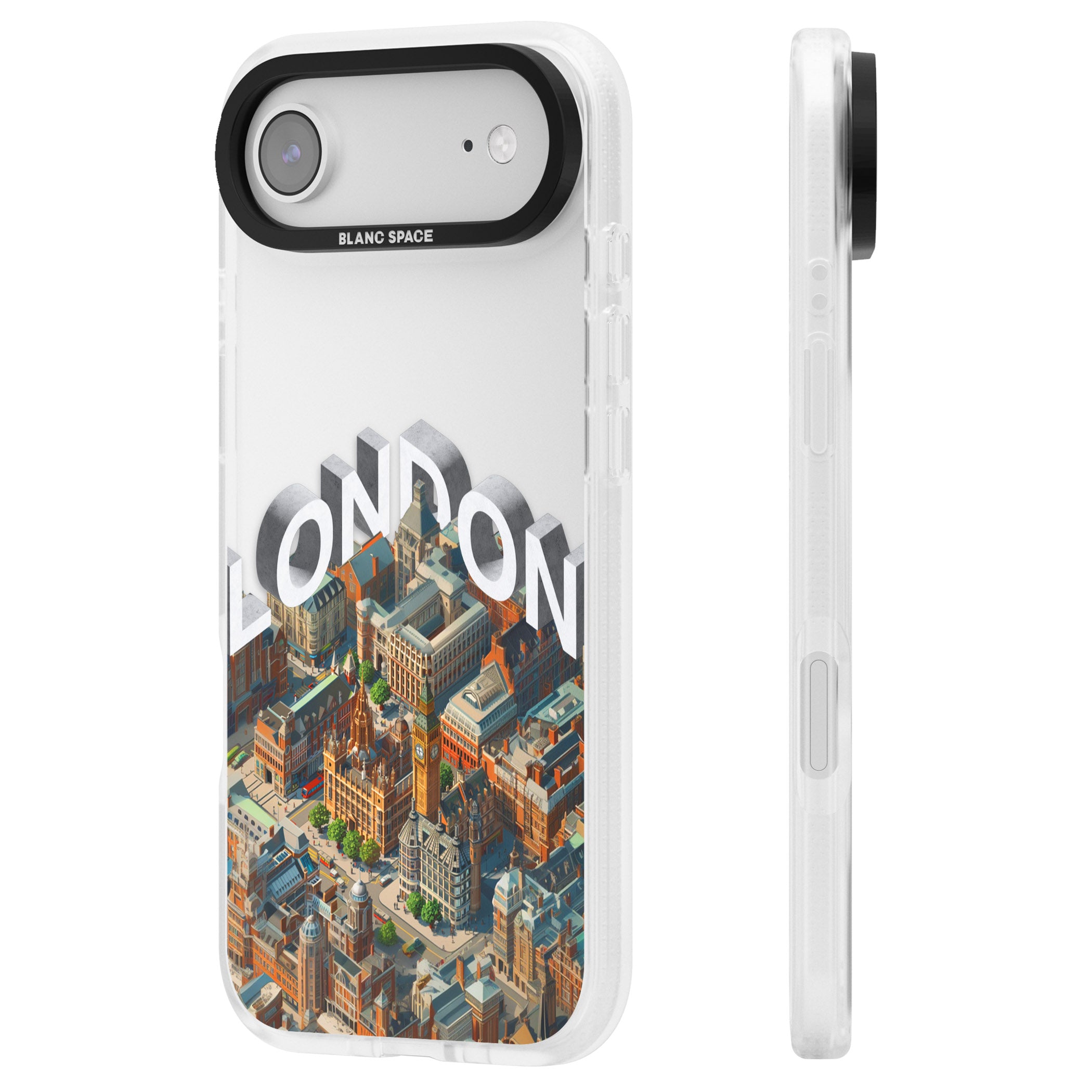 London iPhone 17 Air Impact Air Clear Phone Case Side Profile