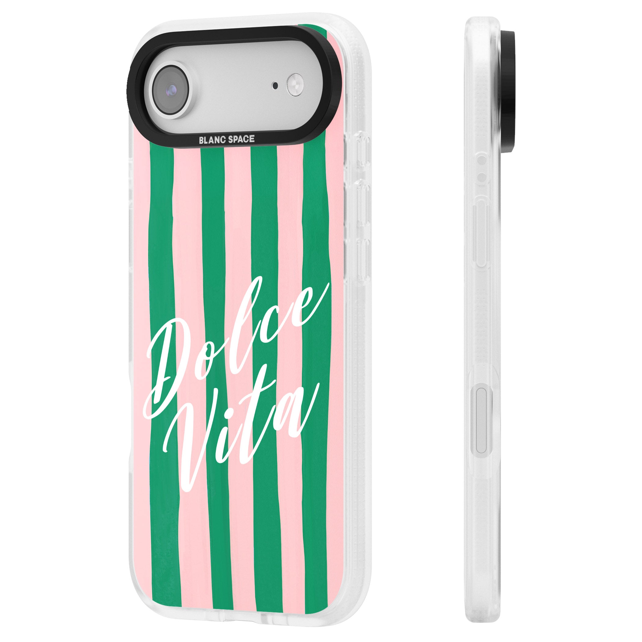 Dolce Vita iPhone 17 Air Impact Air Clear Phone Case Side Profile