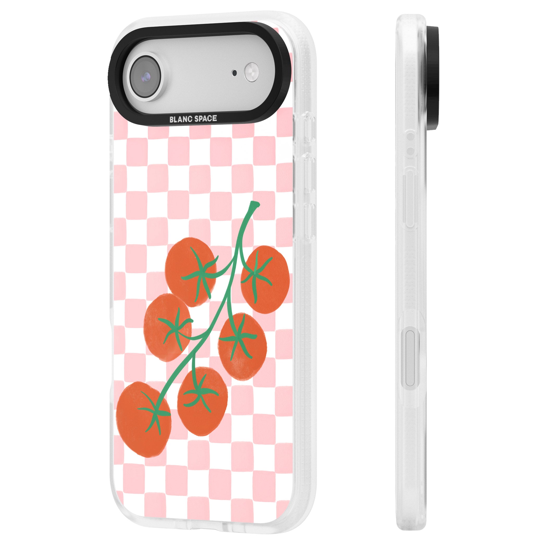 Loose Tomatoes iPhone 17 Air Impact Air Clear Phone Case Side Profile