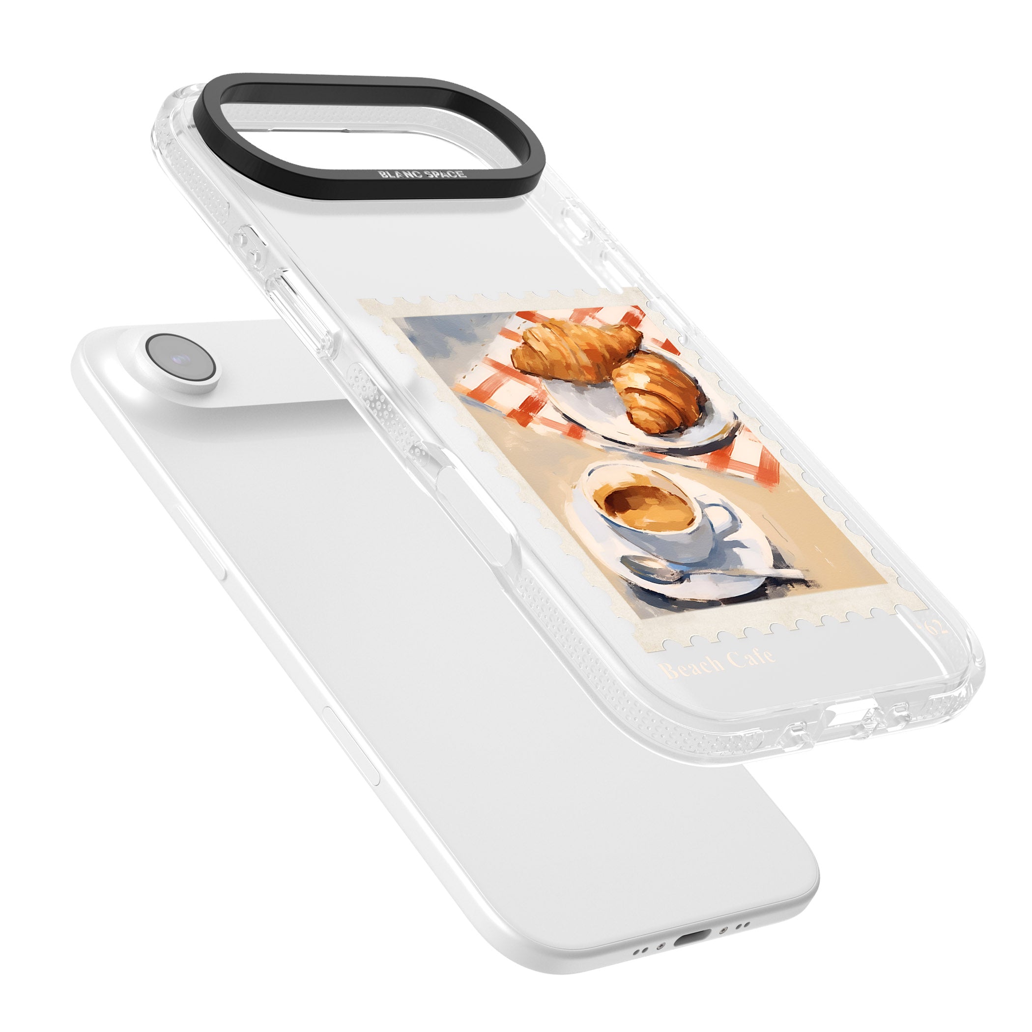 Cafe Stamp iPhone 17 Air Impact Air Clear Phone Case Colours