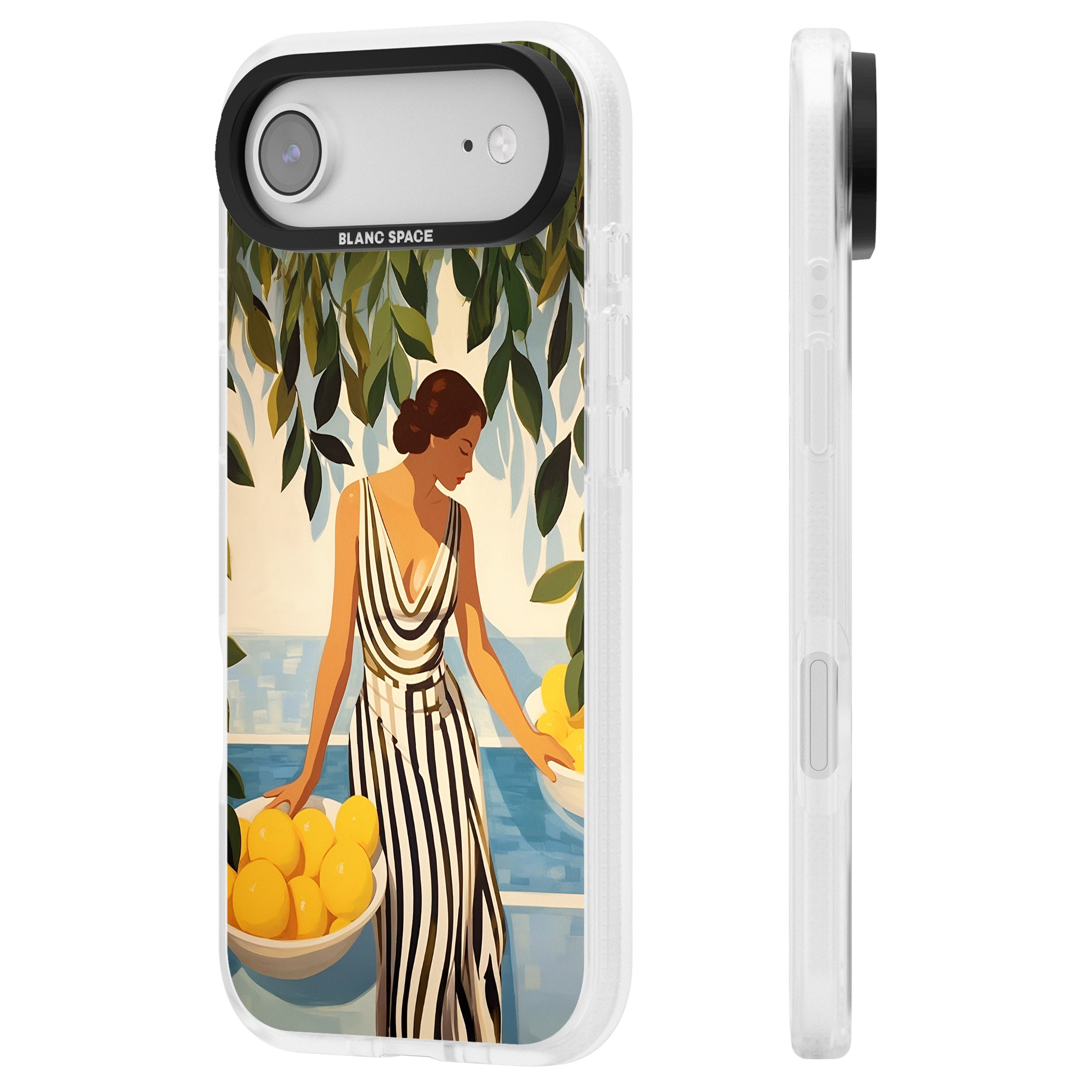 Lemon Picking iPhone 17 Air Impact Air Clear Phone Case Side Profile