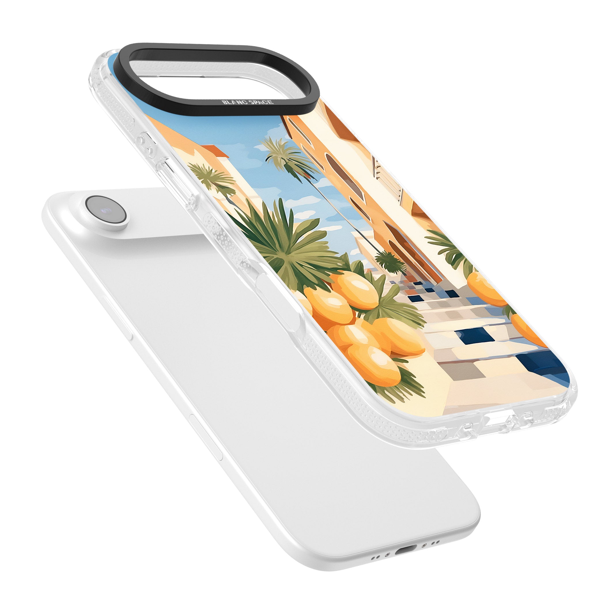 Mediterranean Village iPhone 17 Air Impact Air Clear Phone Case Colours