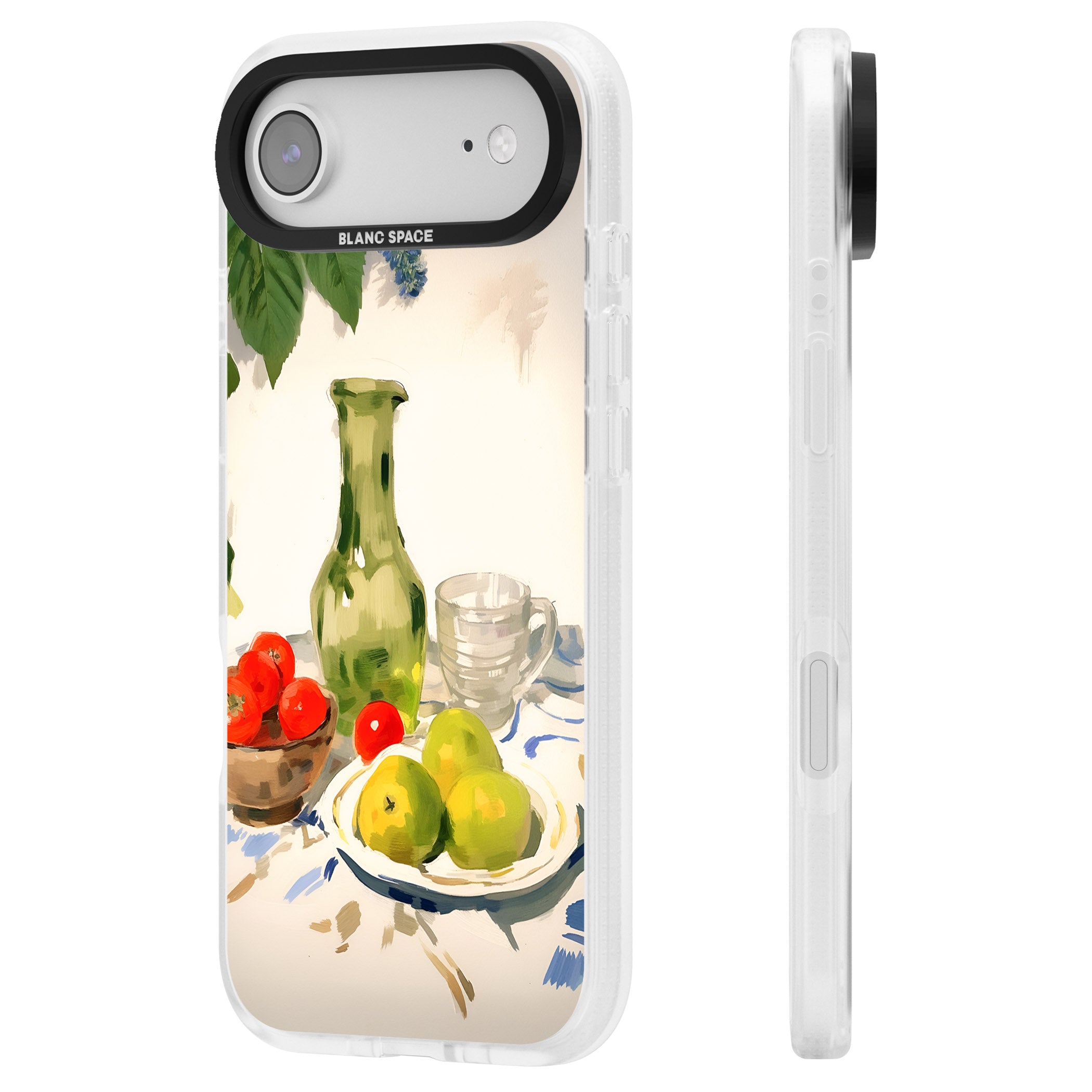 Green Carafe iPhone 17 Air Impact Air Clear Phone Case Side Profile