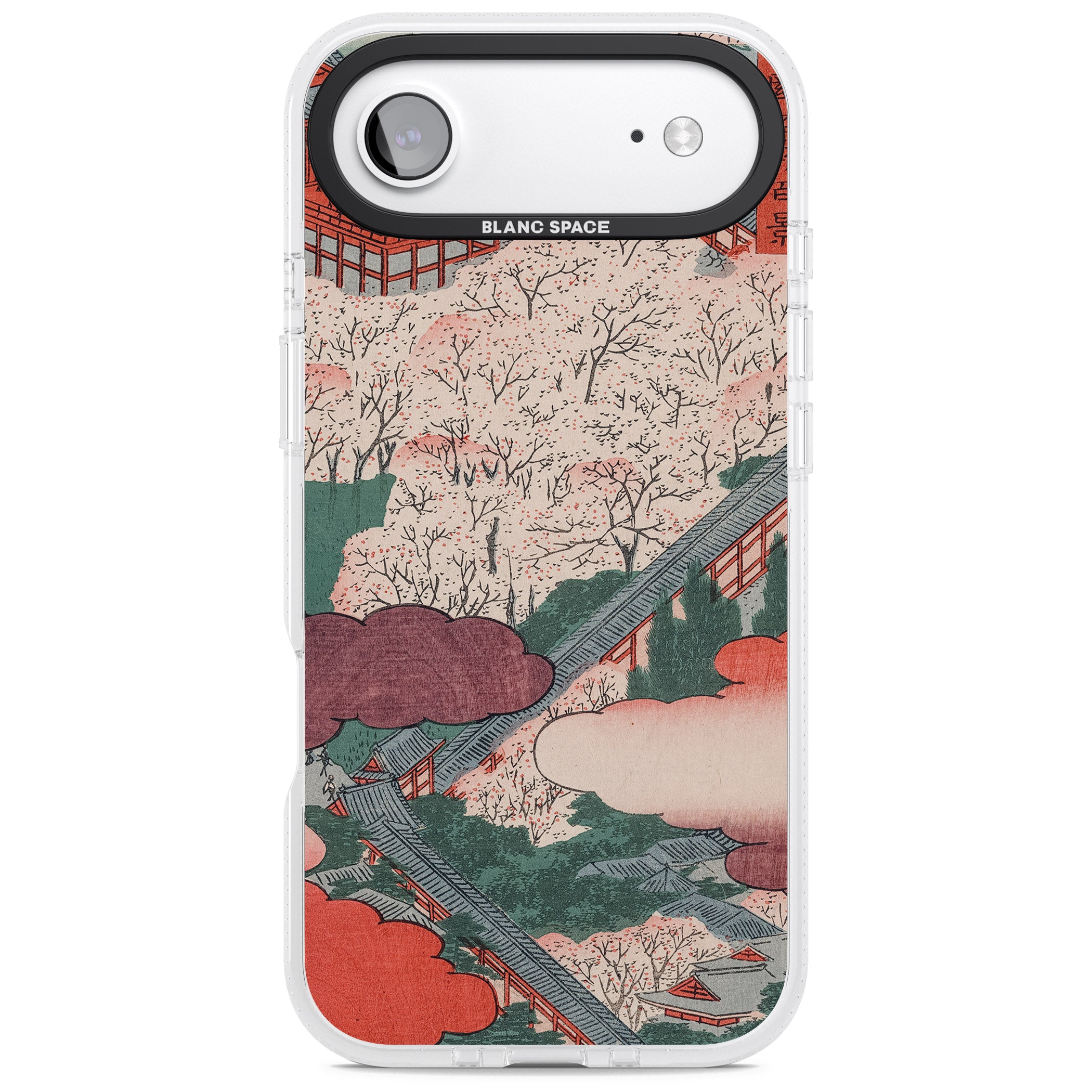 Vintage Japanese Illustrations Japanese City iPhone 17 Air Impact Air Clear Phone Case