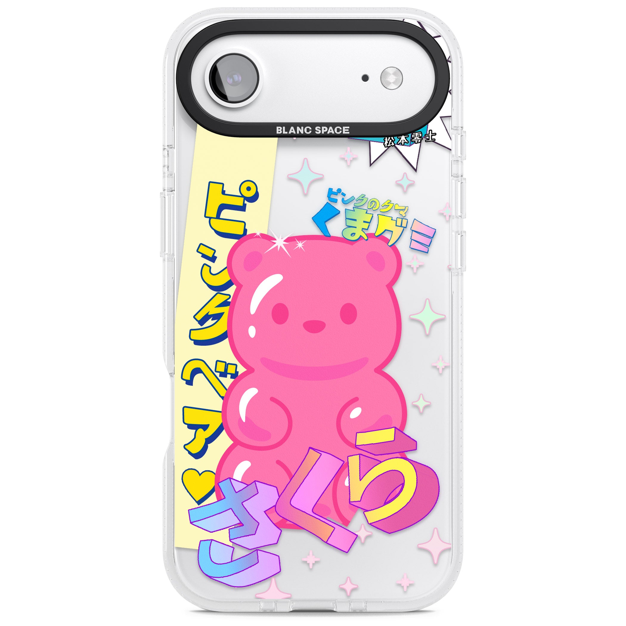 Kawaii Pink Bear Collage iPhone 17 Air Impact Air Clear Phone Case