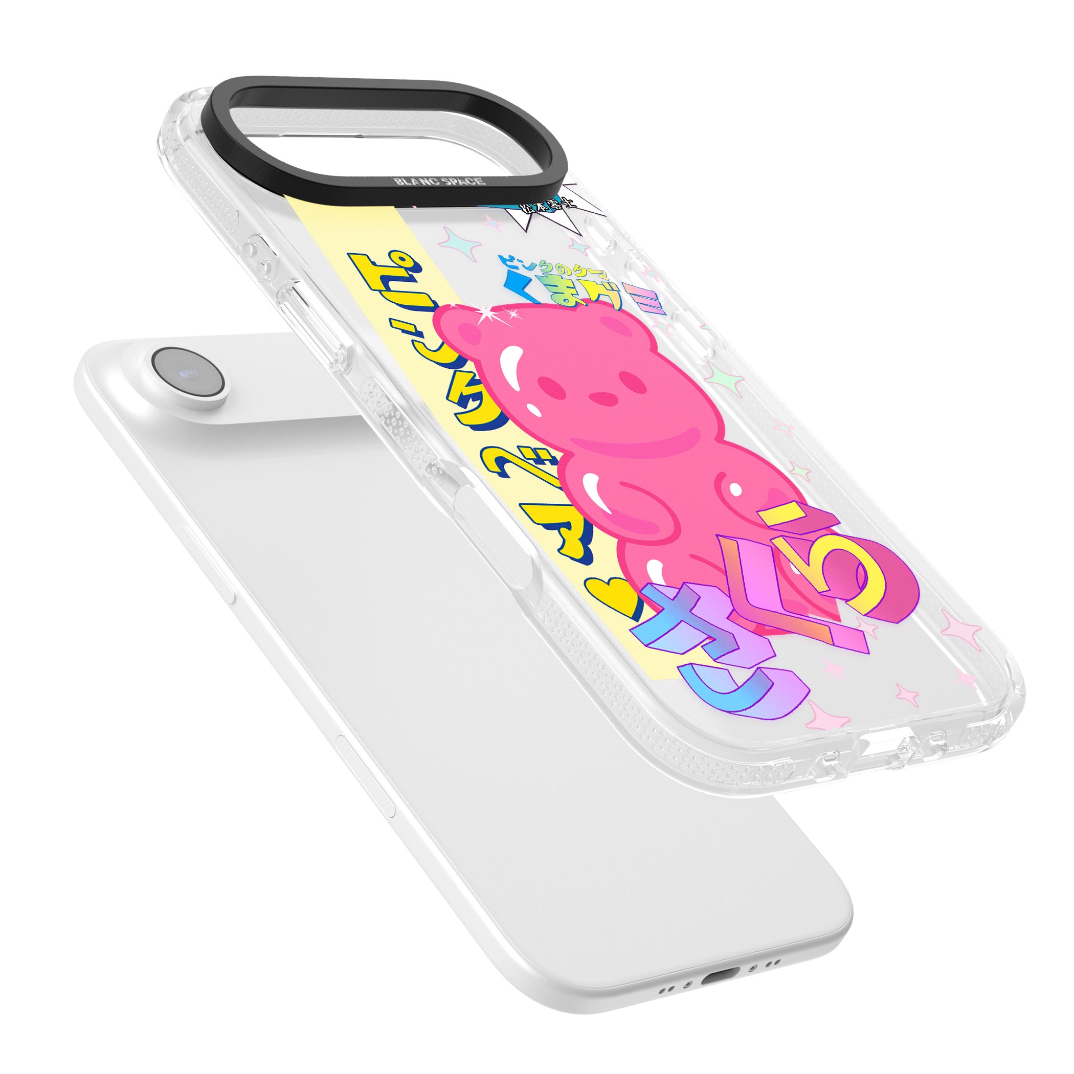 Kawaii Pink Bear Collage iPhone 17 Air Impact Air Clear Phone Case Colours