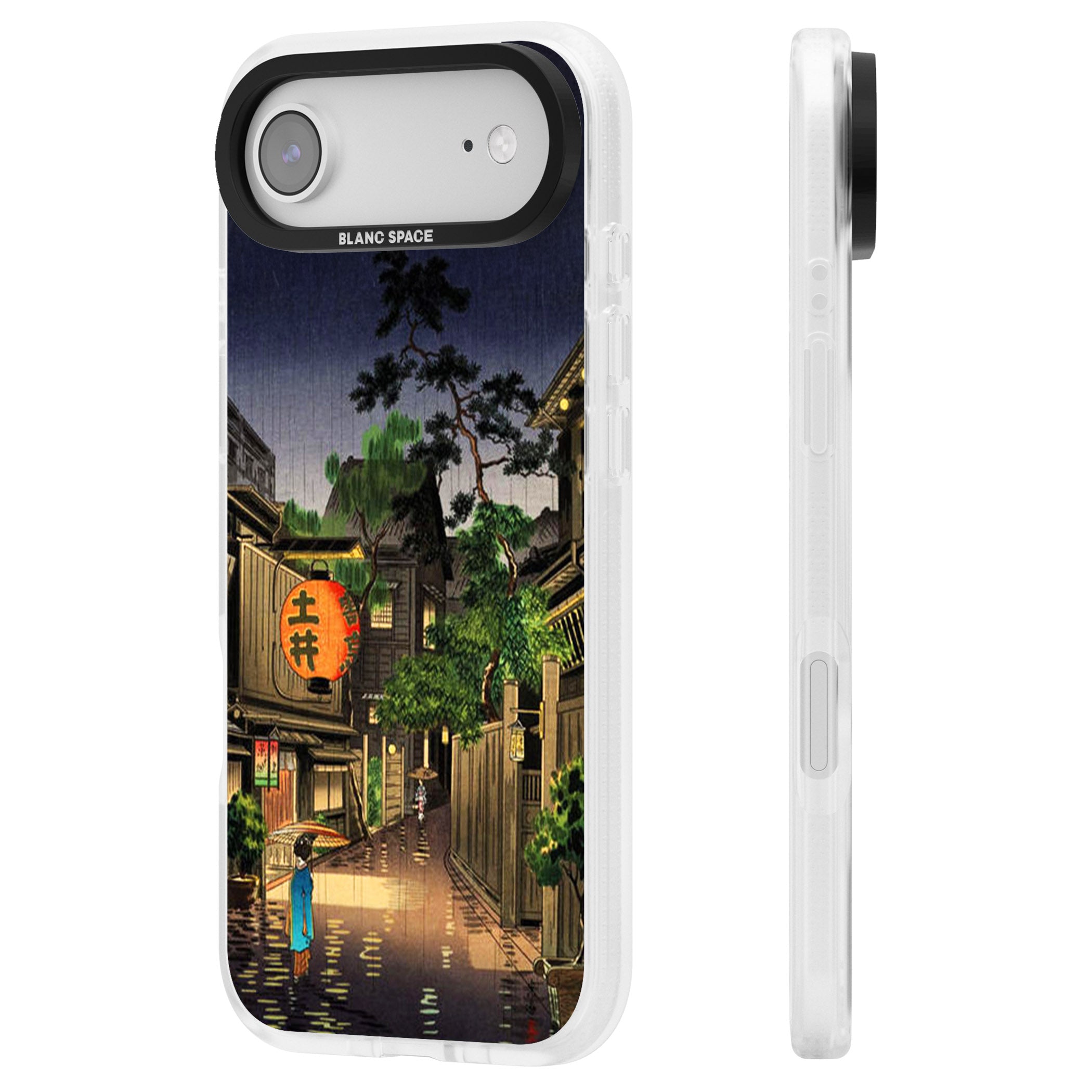 Evening In Ushigome iPhone 17 Air Impact Air Clear Phone Case Side Profile