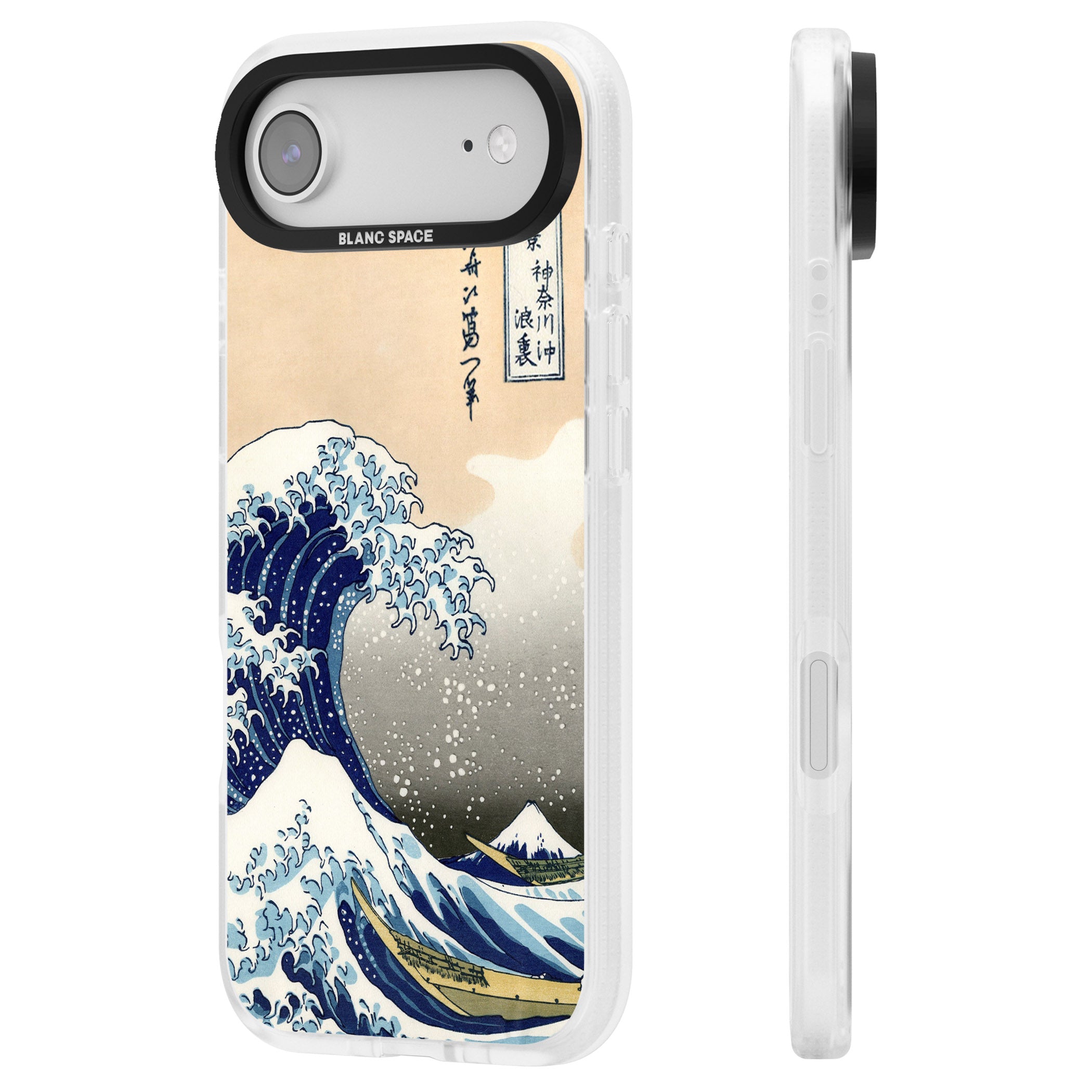 Great Wave iPhone 17 Air Impact Air Clear Phone Case Side Profile