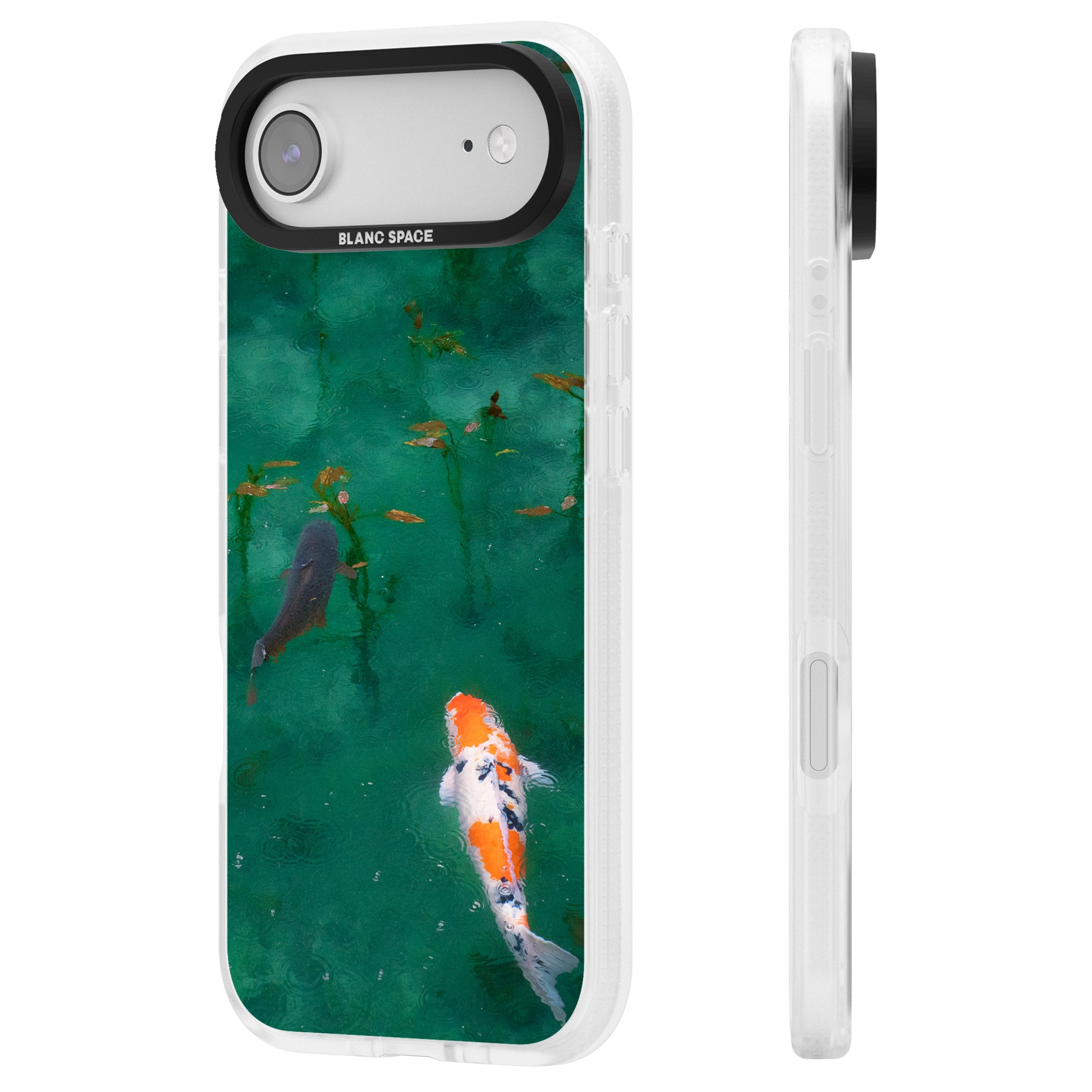 Koi Fish iPhone 17 Air Impact Air Clear Phone Case Side Profile