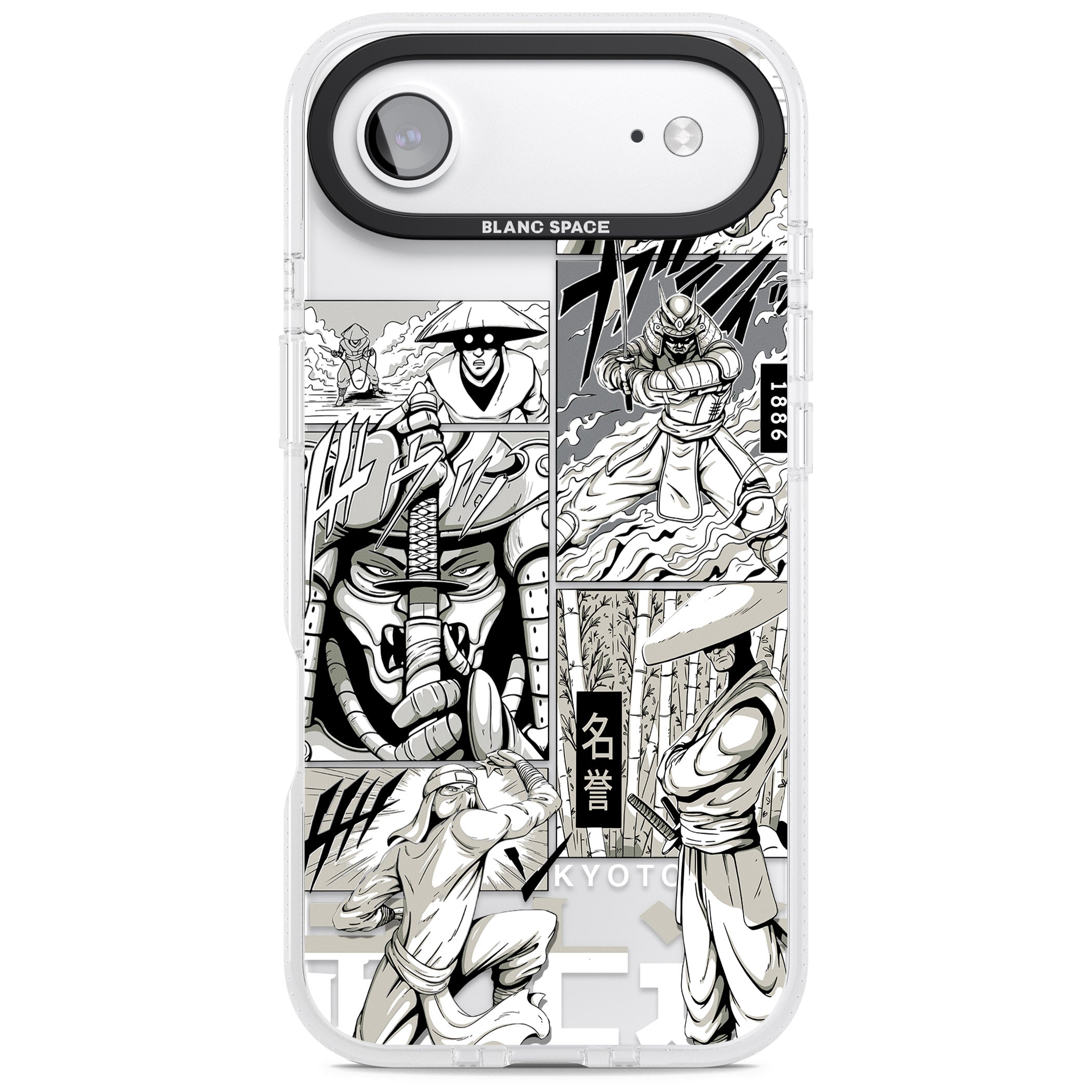 Greyscale Anime Comic iPhone 17 Air Impact Air Clear Phone Case