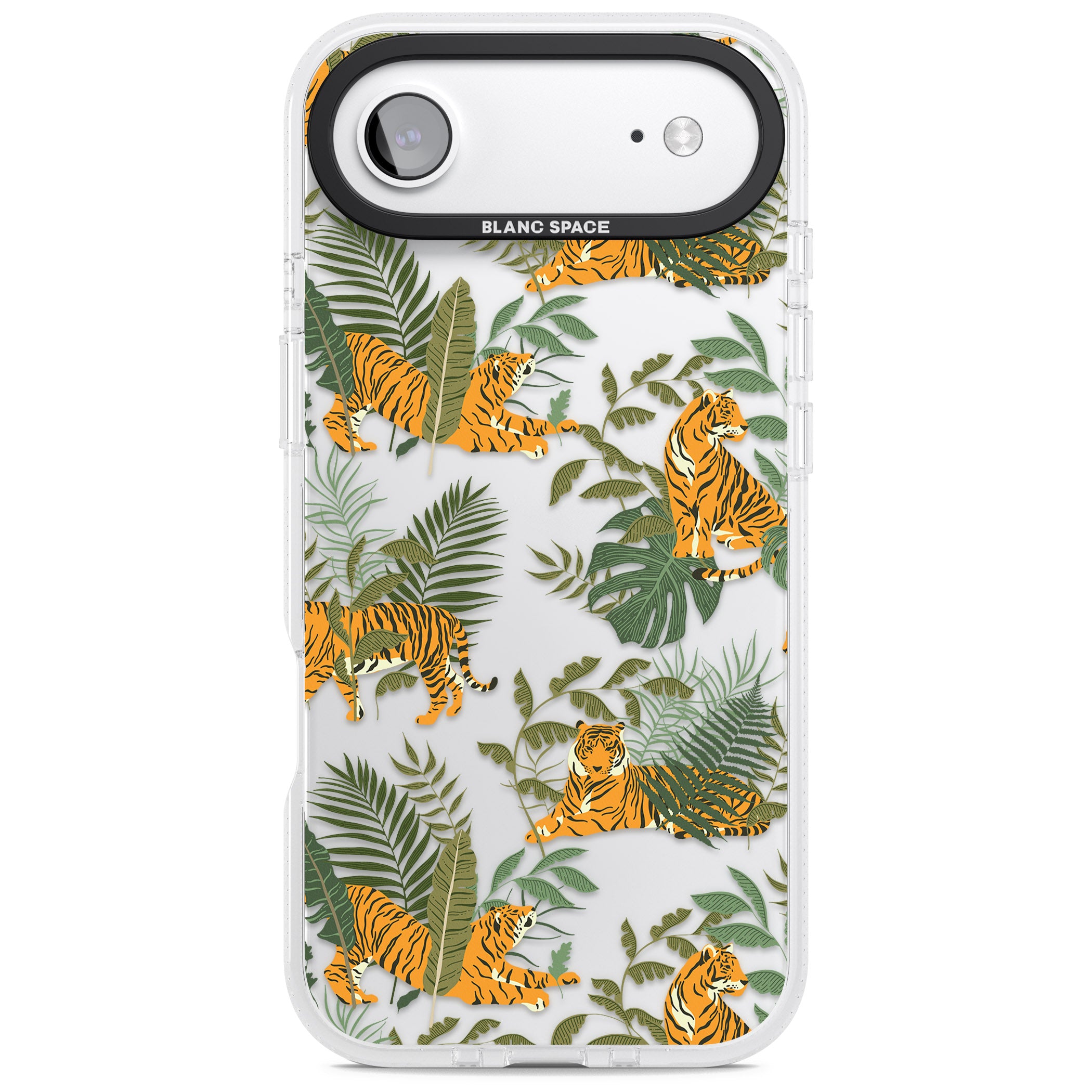 Tiger & Fern Jungle iPhone 17 Air Impact Air Clear Phone Case