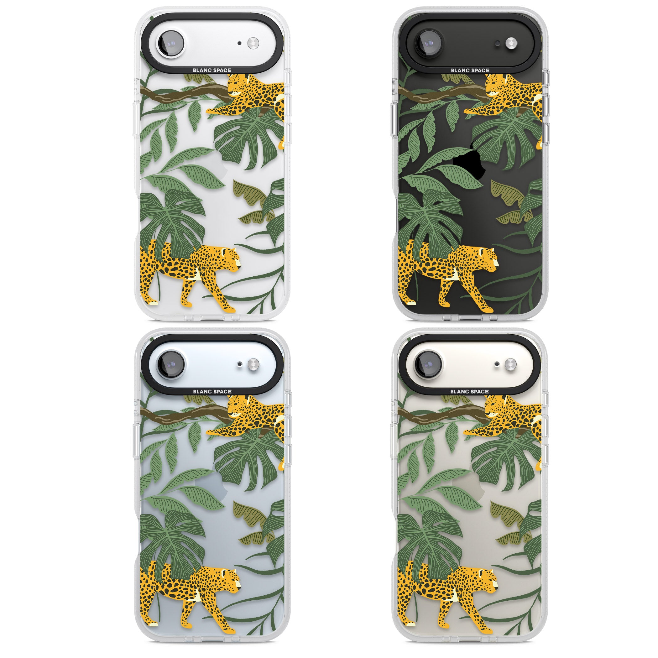 Jungle Cat Pattern iPhone 17 Air Impact Air Clear Phone Case APT Impact Protection