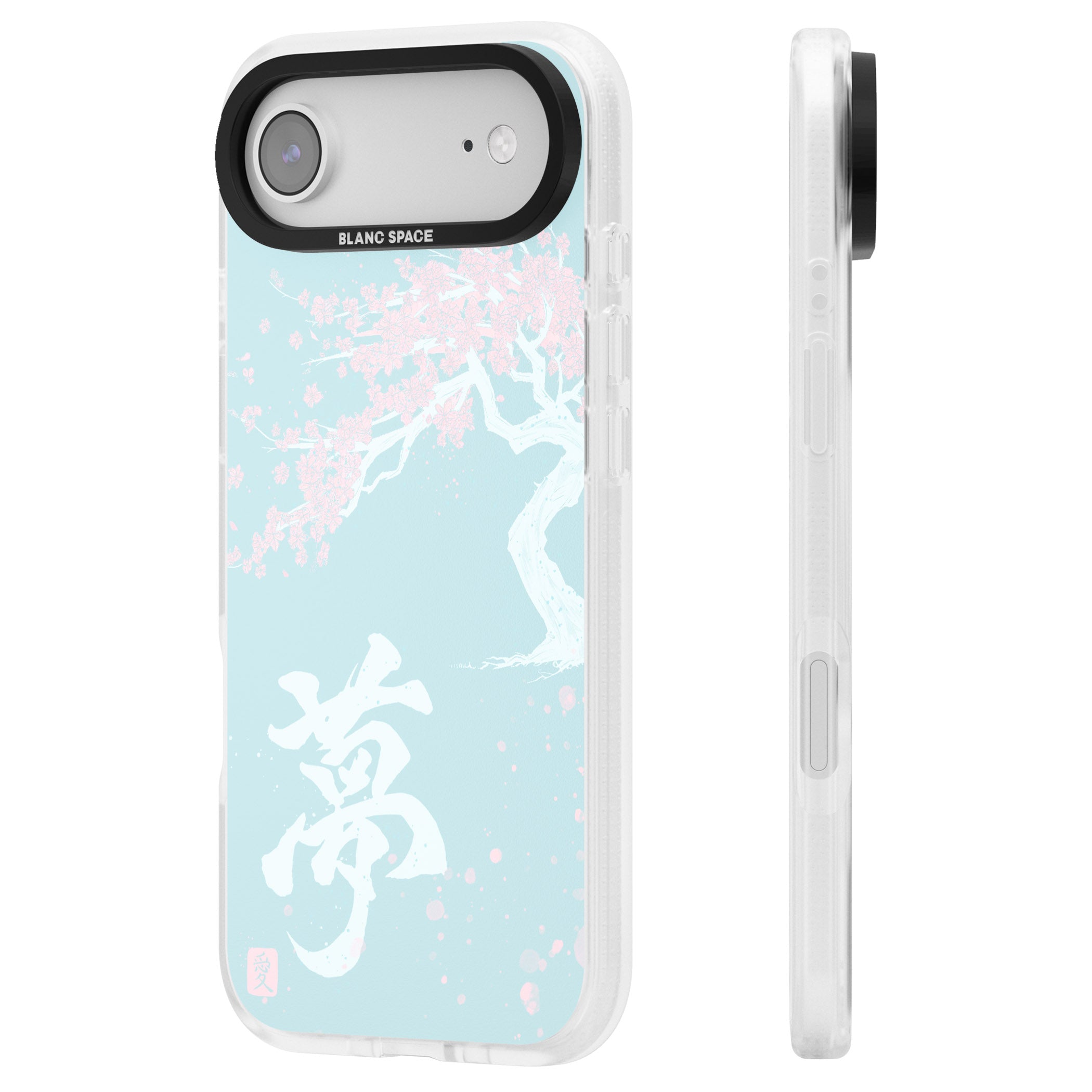 Dreams Cherry Blossom iPhone 17 Air Impact Air Clear Phone Case Side Profile