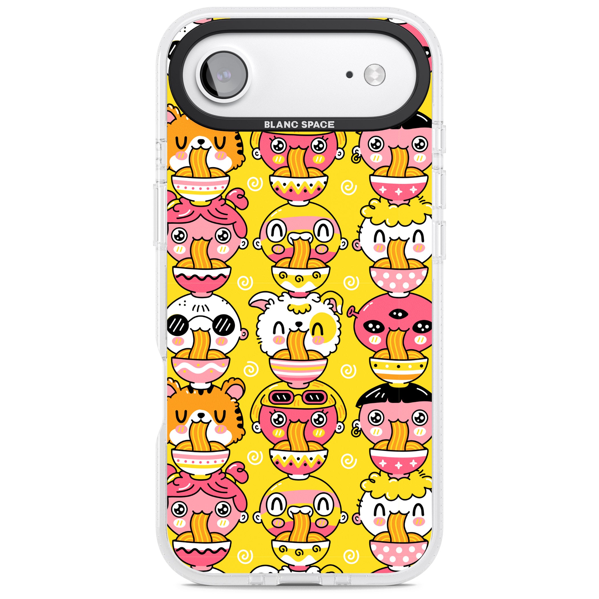 Ramen Noodle Kawaii Pattern iPhone 17 Air Impact Air Clear Phone Case