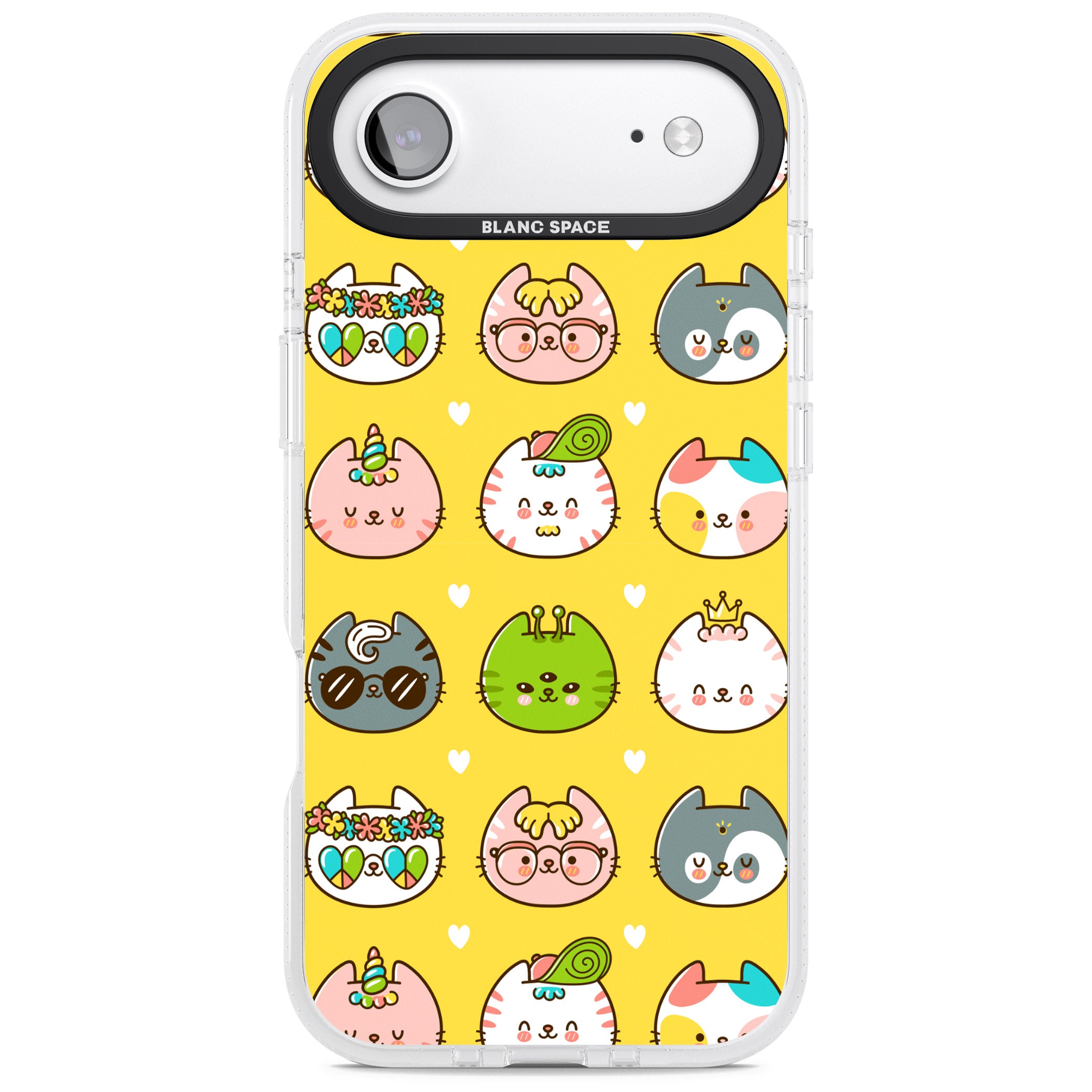 Mythical Cats Kawaii Pattern iPhone 17 Air Impact Air Clear Phone Case