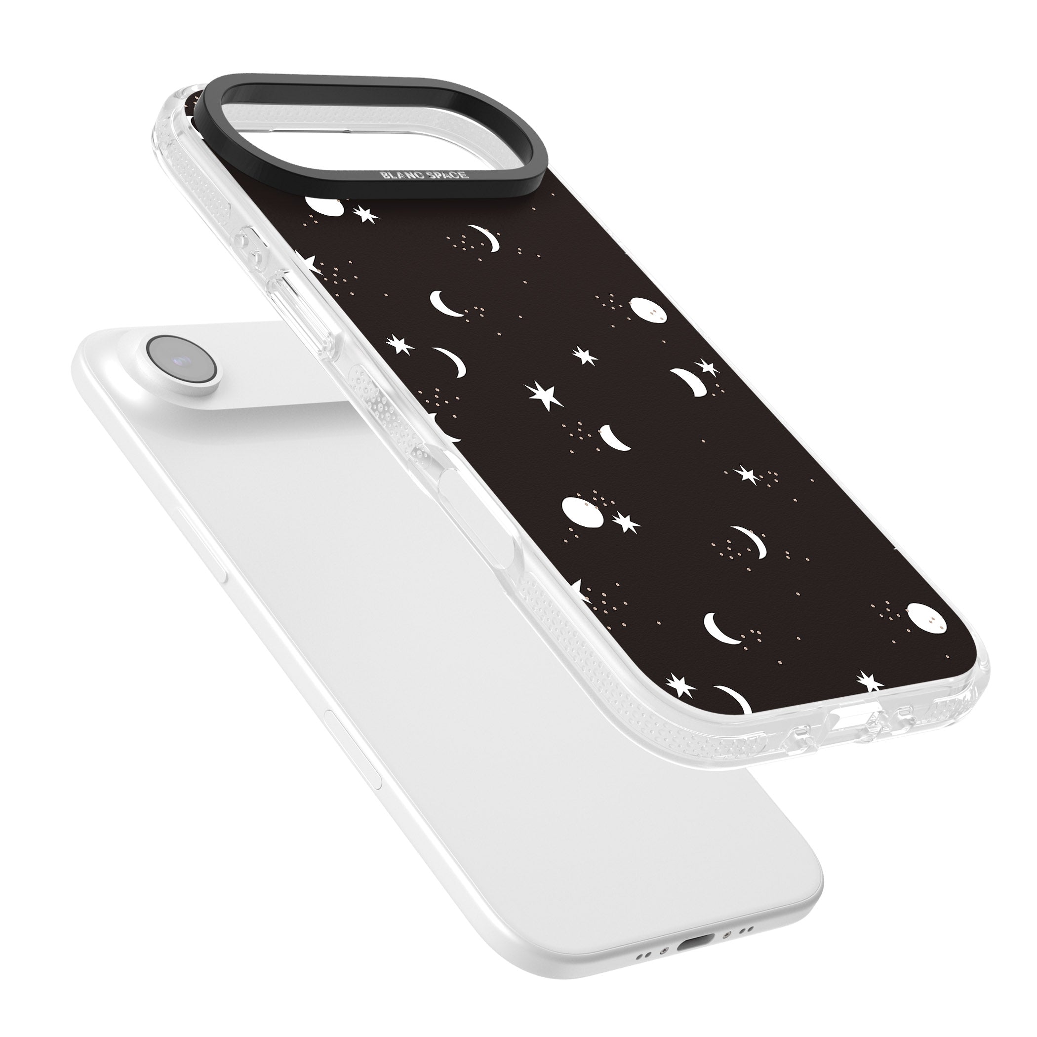 Funky Moons & Stars iPhone 17 Air Impact Air Clear Phone Case Colours