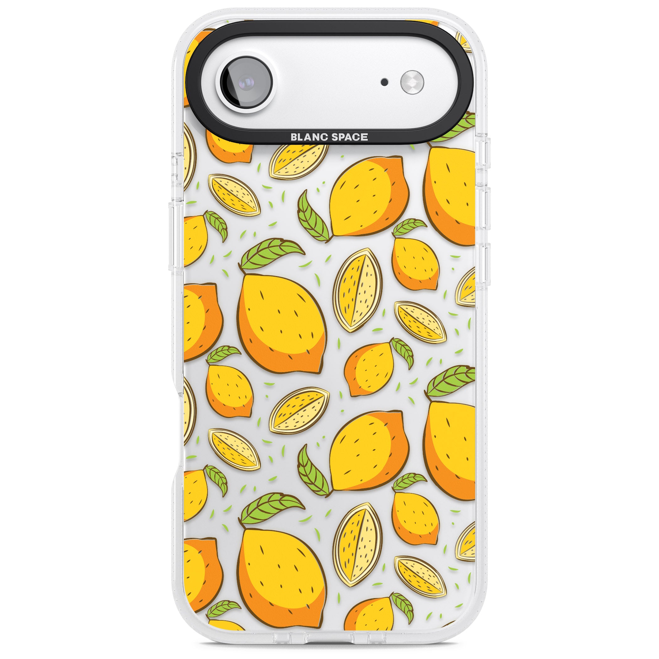 Lemon Pattern iPhone 17 Air Impact Air Clear Phone Case