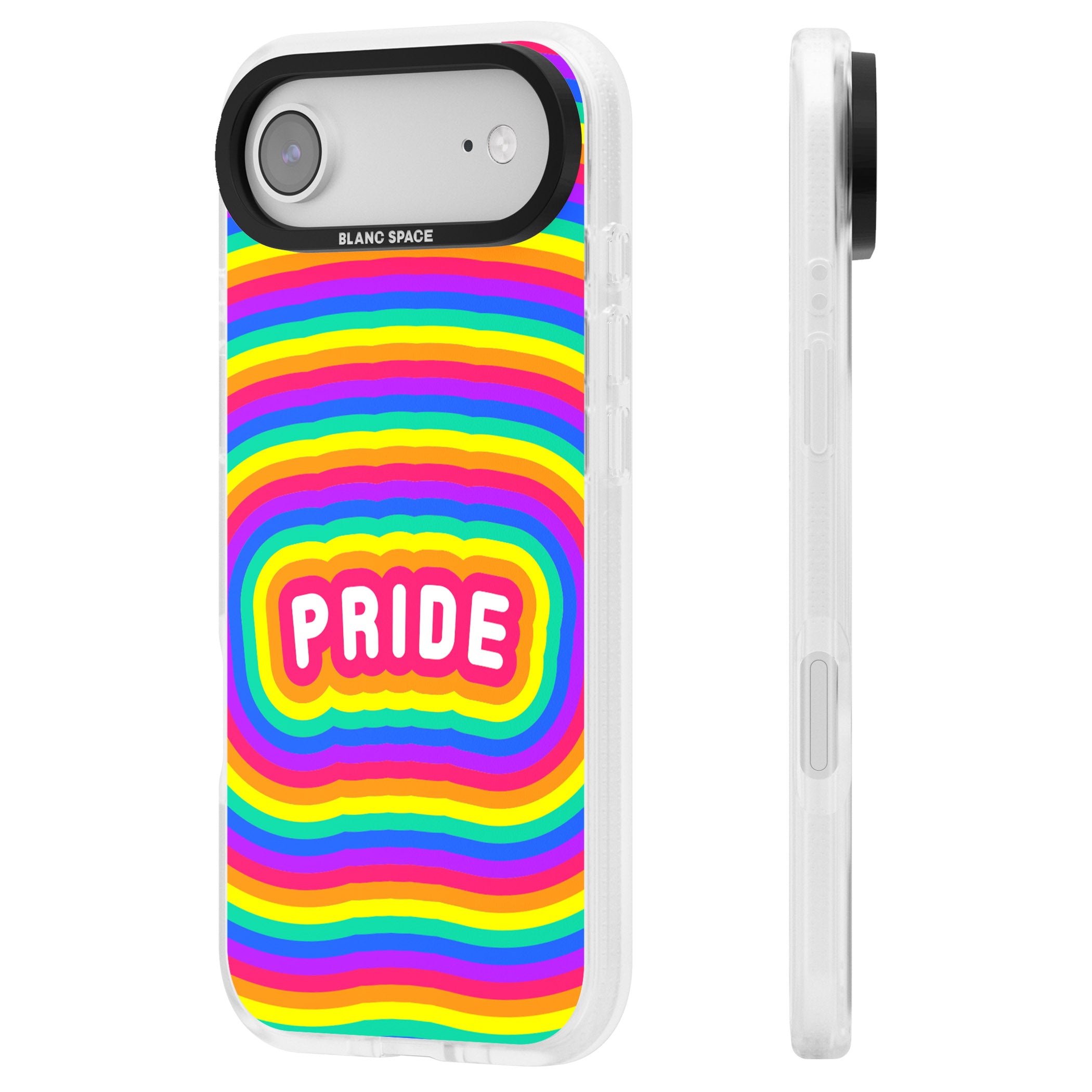 Pride iPhone 17 Air Impact Air Clear Phone Case Side Profile
