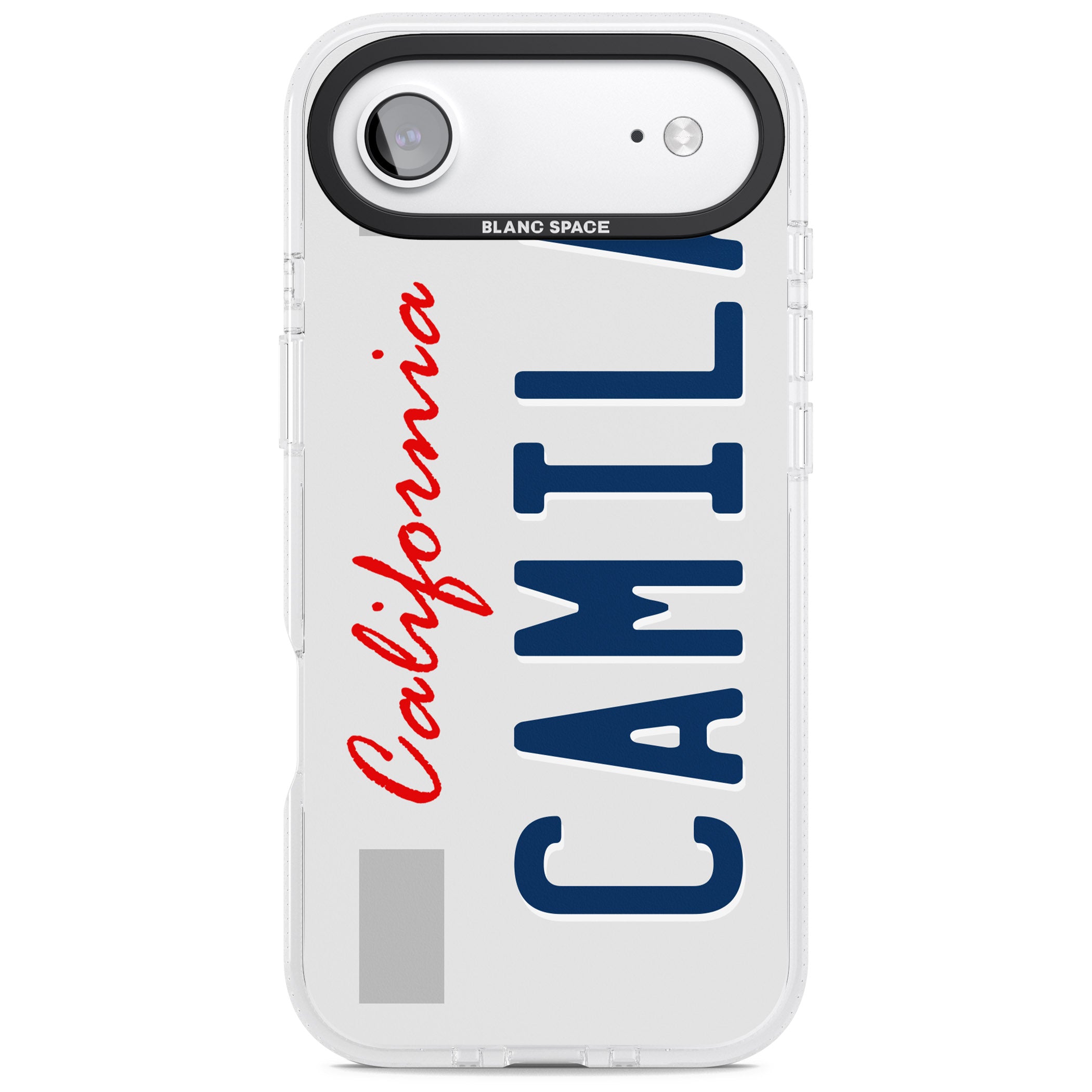 Personalised California License Plate iPhone 17 Air Impact Air Clear Phone Case