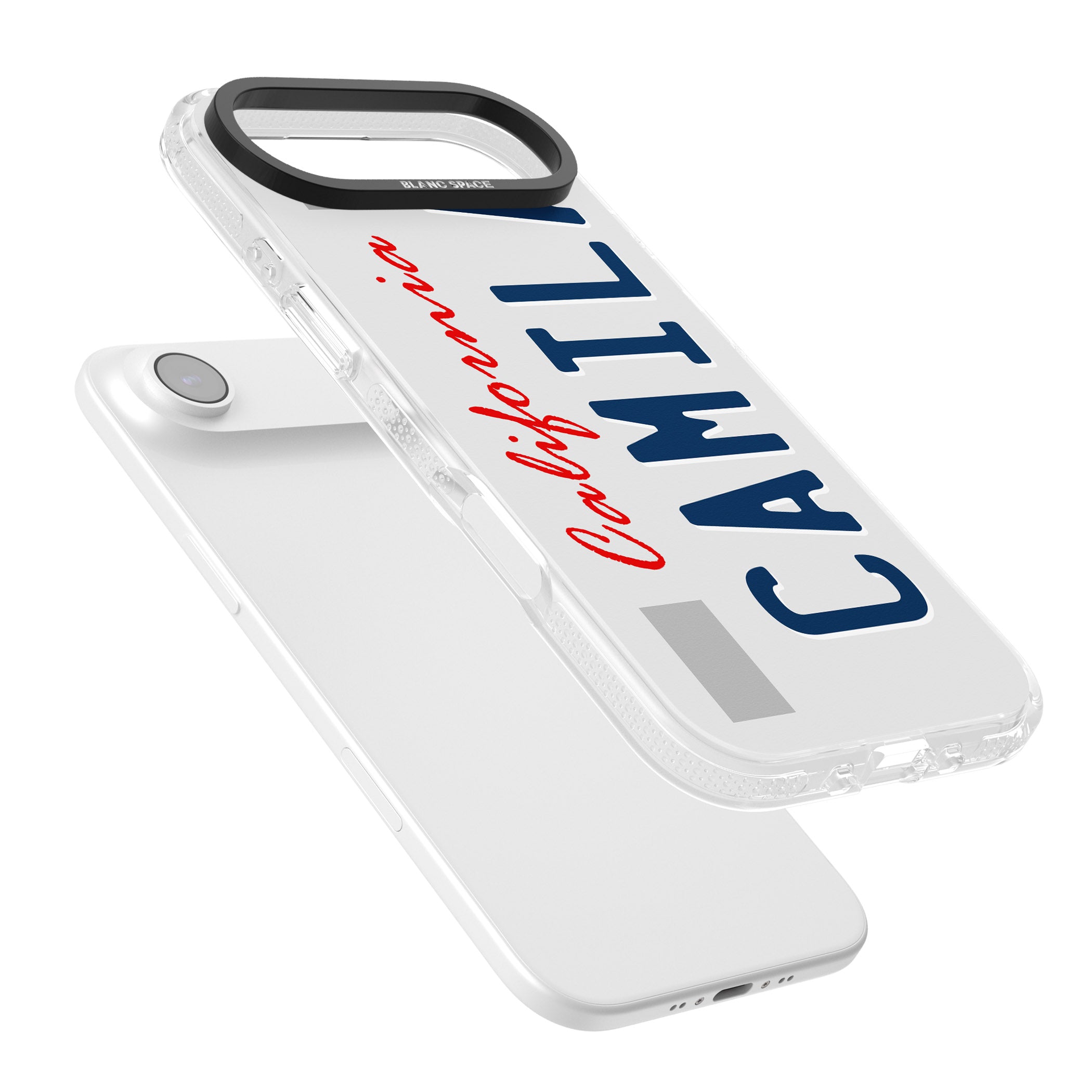 Personalised California License Plate iPhone 17 Air Impact Air Clear Phone Case Colours